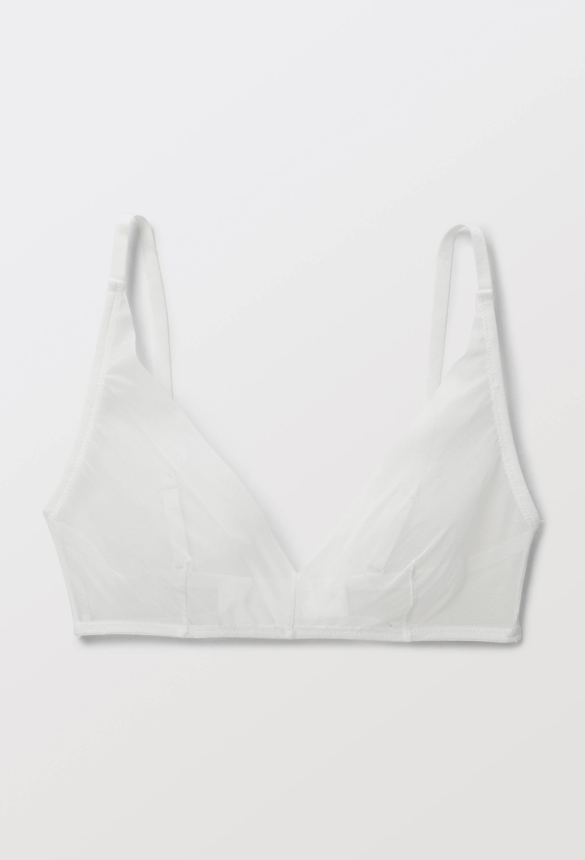 Soutien-gorge triangle foulard JUDITH en tulle, Ecru, large image number 2