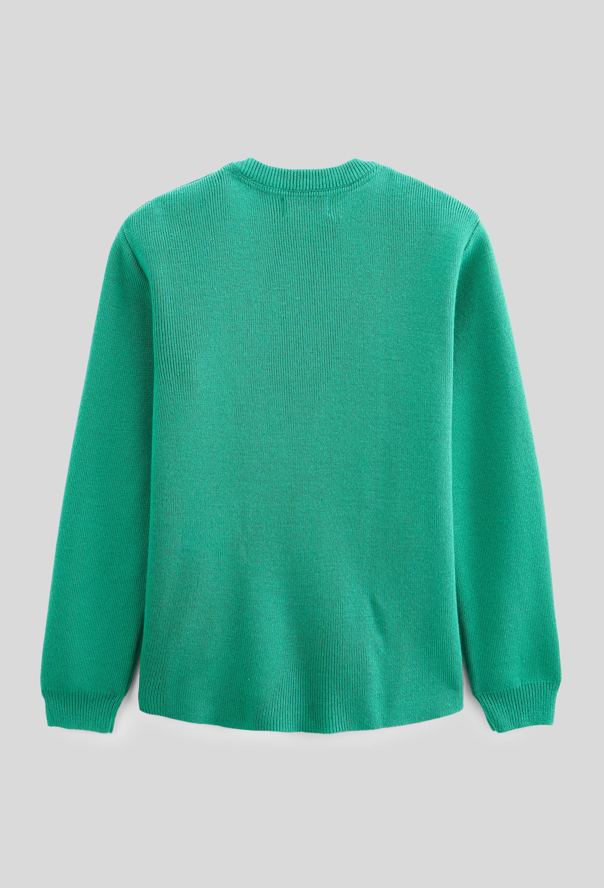 Pull uni contenant de la laine, Vert fonc&eacute;, large image number 1