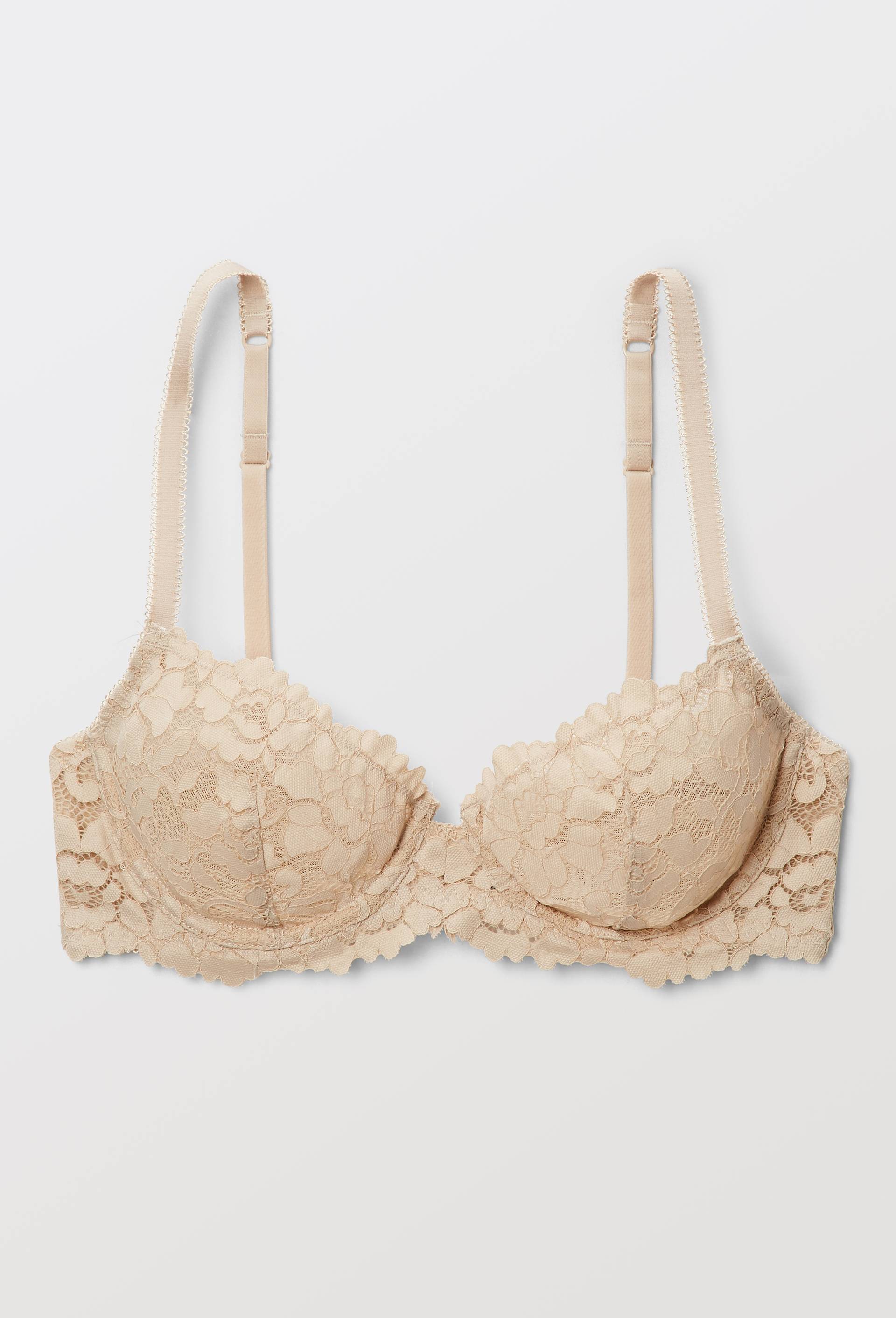 Soutien-gorge corbeille balconnet CAMILLE en dentelle, Beige, large image number 2