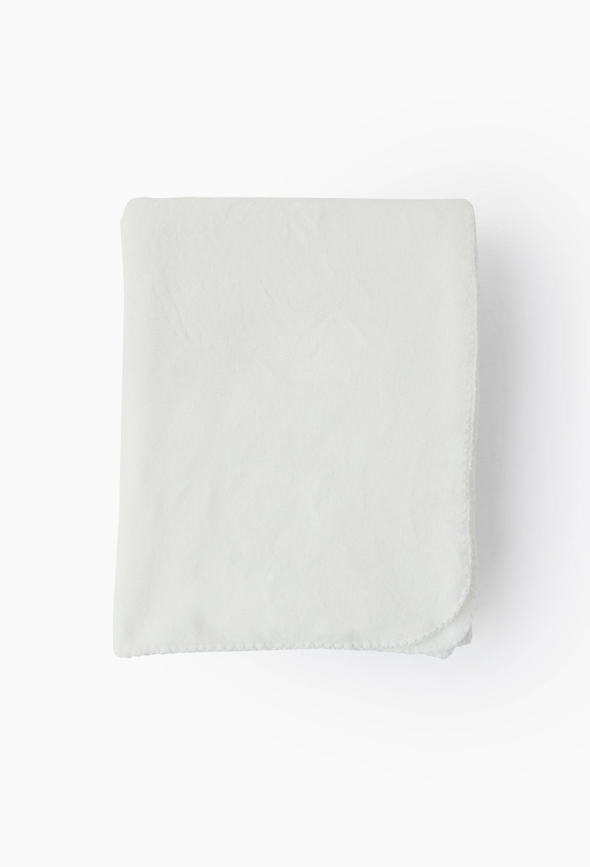 Plaid, 130x170cm, 100% polyester recycl&eacute; 280gsm, Blanc, large image number 2.0