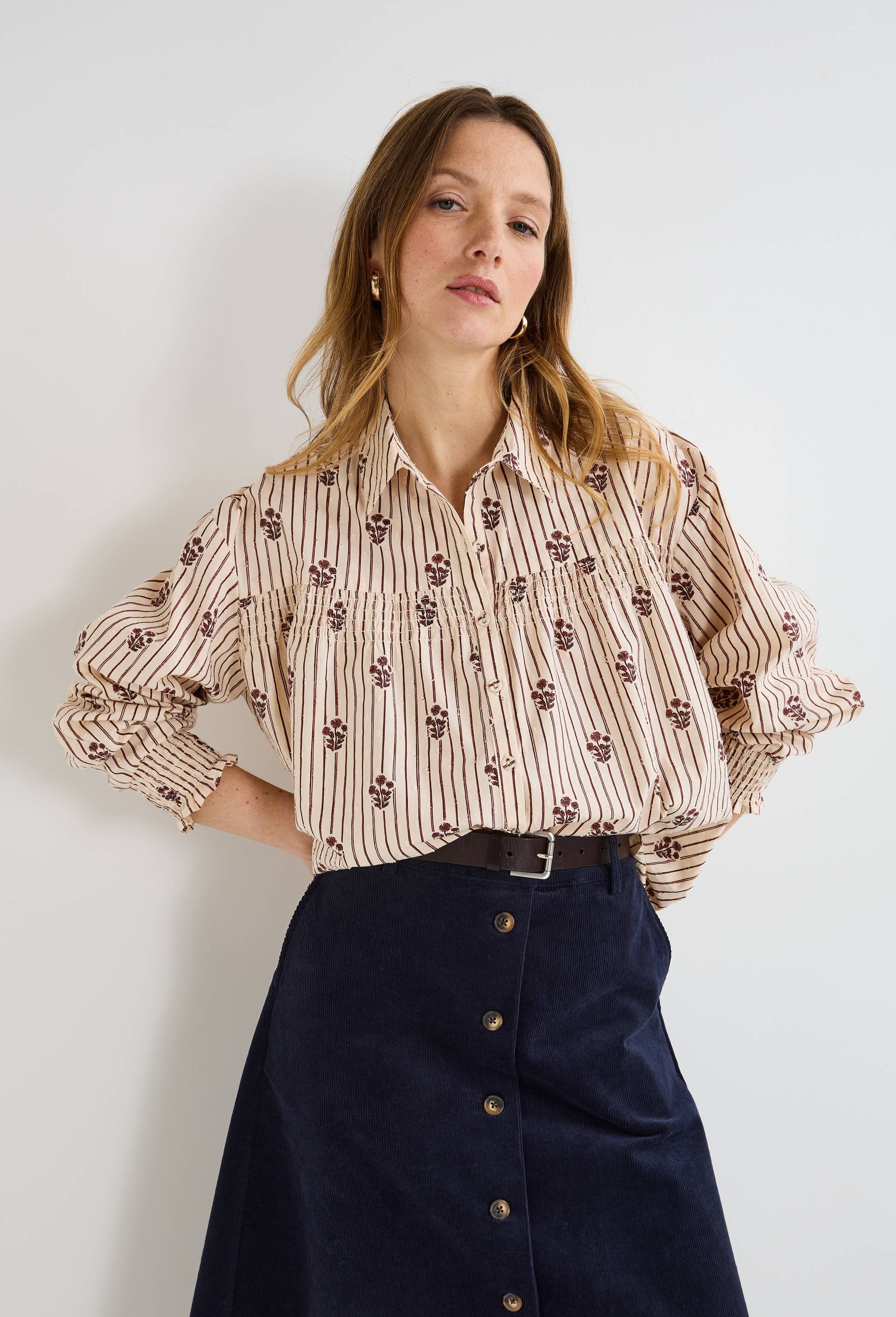 Blouse Manches Longues Imprimé main image 0