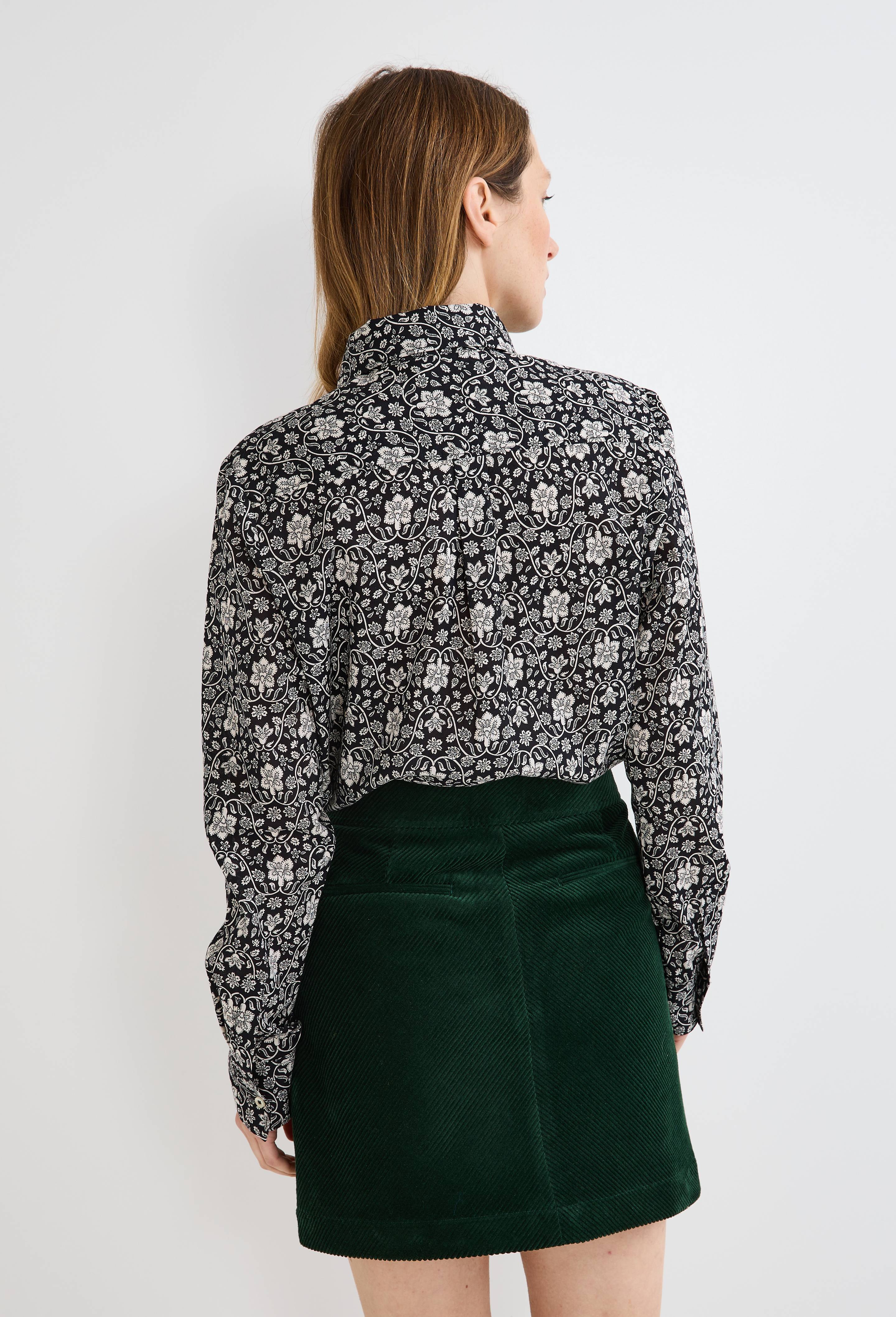 Chemisier Noir MONOPRIX Taille 44 - Manches Longues - Polyester - Occasion Très Bon état