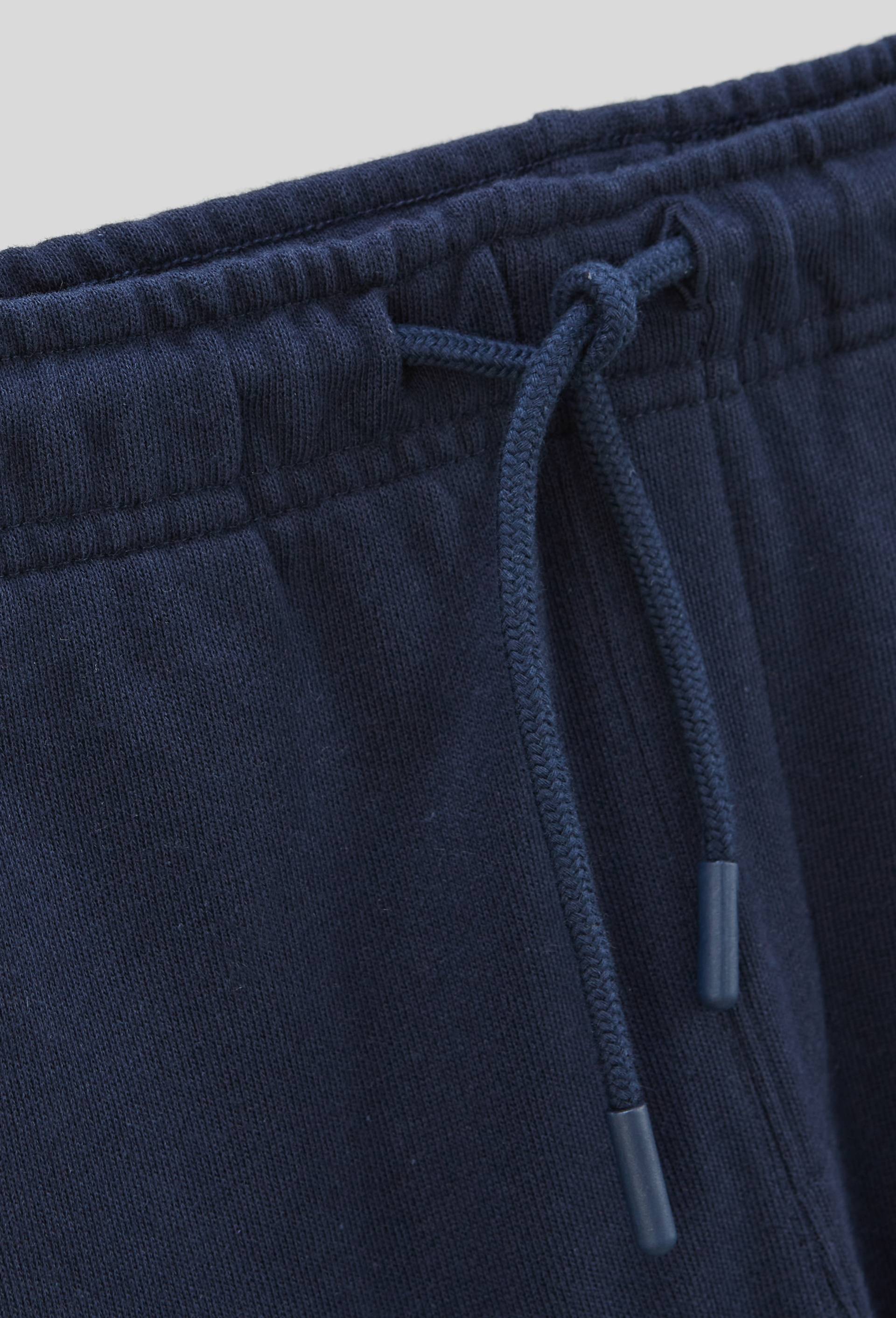 Jogging cargo en molleton uni en coton BIO GOTS, Bleu foncé, large image number 2