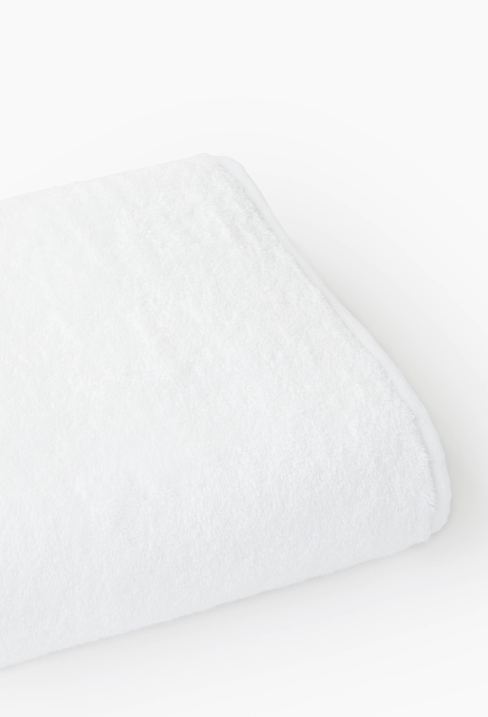 Serviette de bain unie, en coton BIO GOTS, Blanc, large image number 1