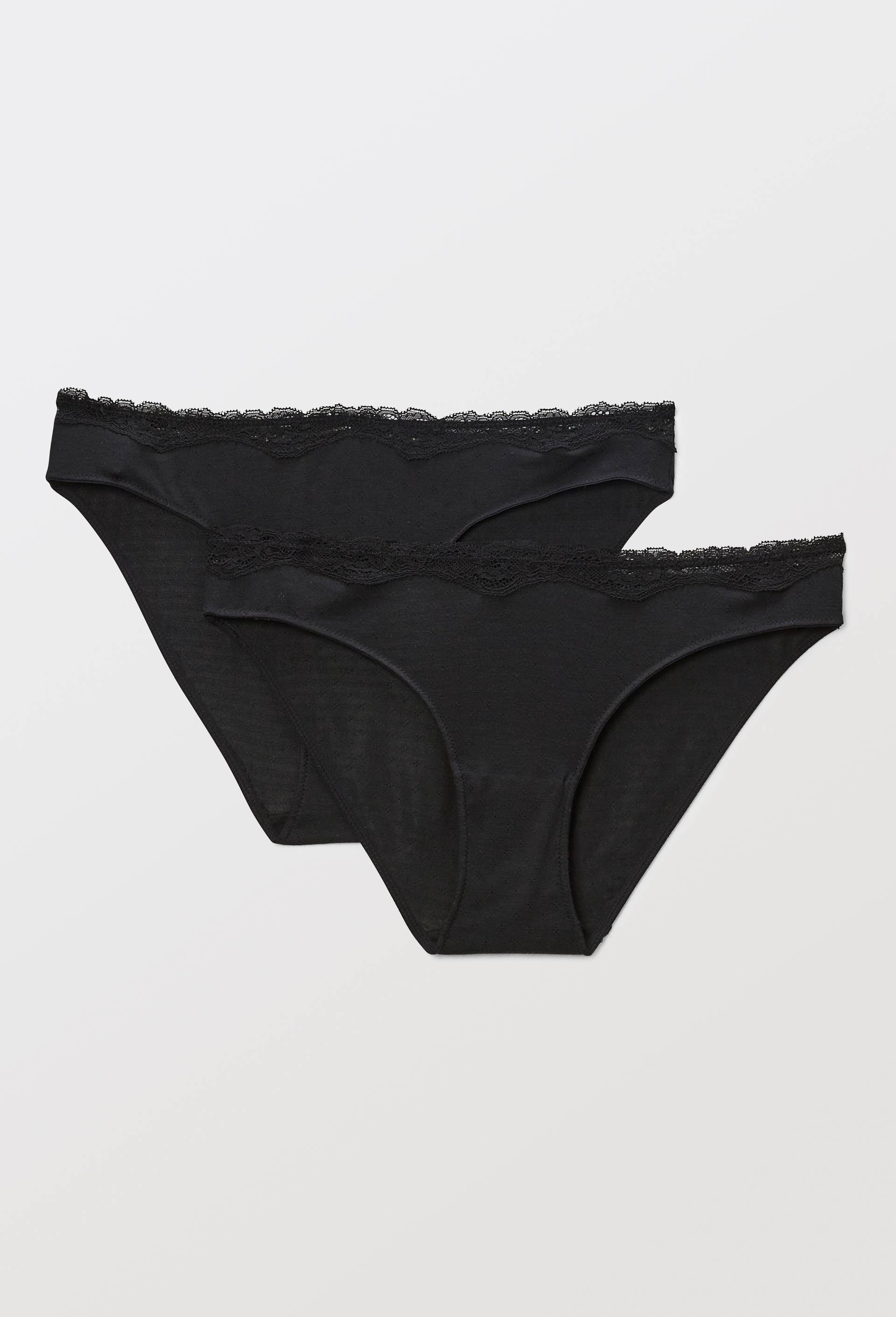 Lot de 2 culottes MALAURY en modal, Noir, large image number 2.0