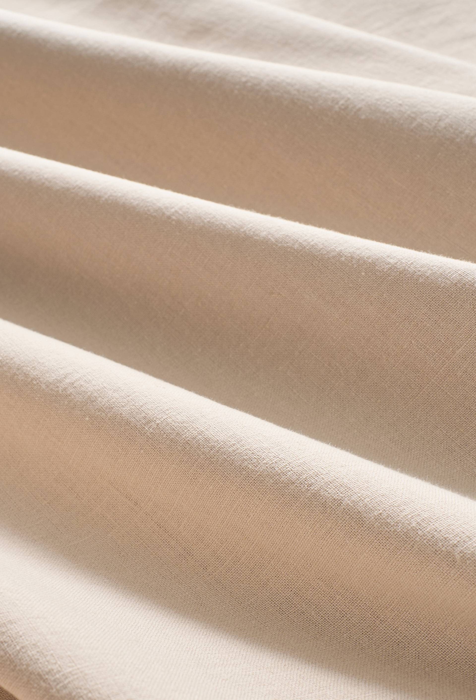 Housse de couette unie, 240x220cm, 52% coton bio et 48% lin, Beige clair, large image number 2.0