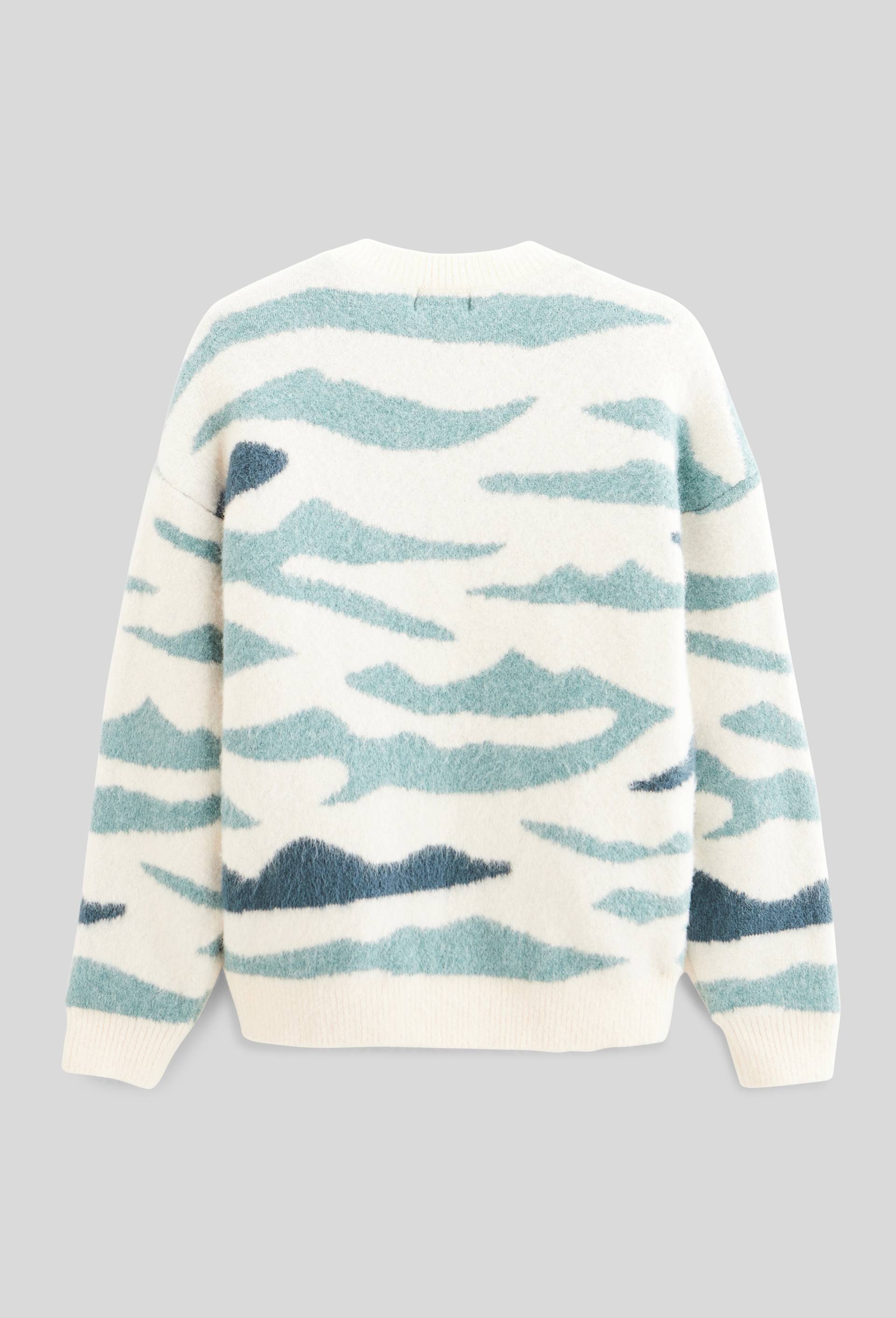 Pull jacquard, Bleu, large image number 1.0
