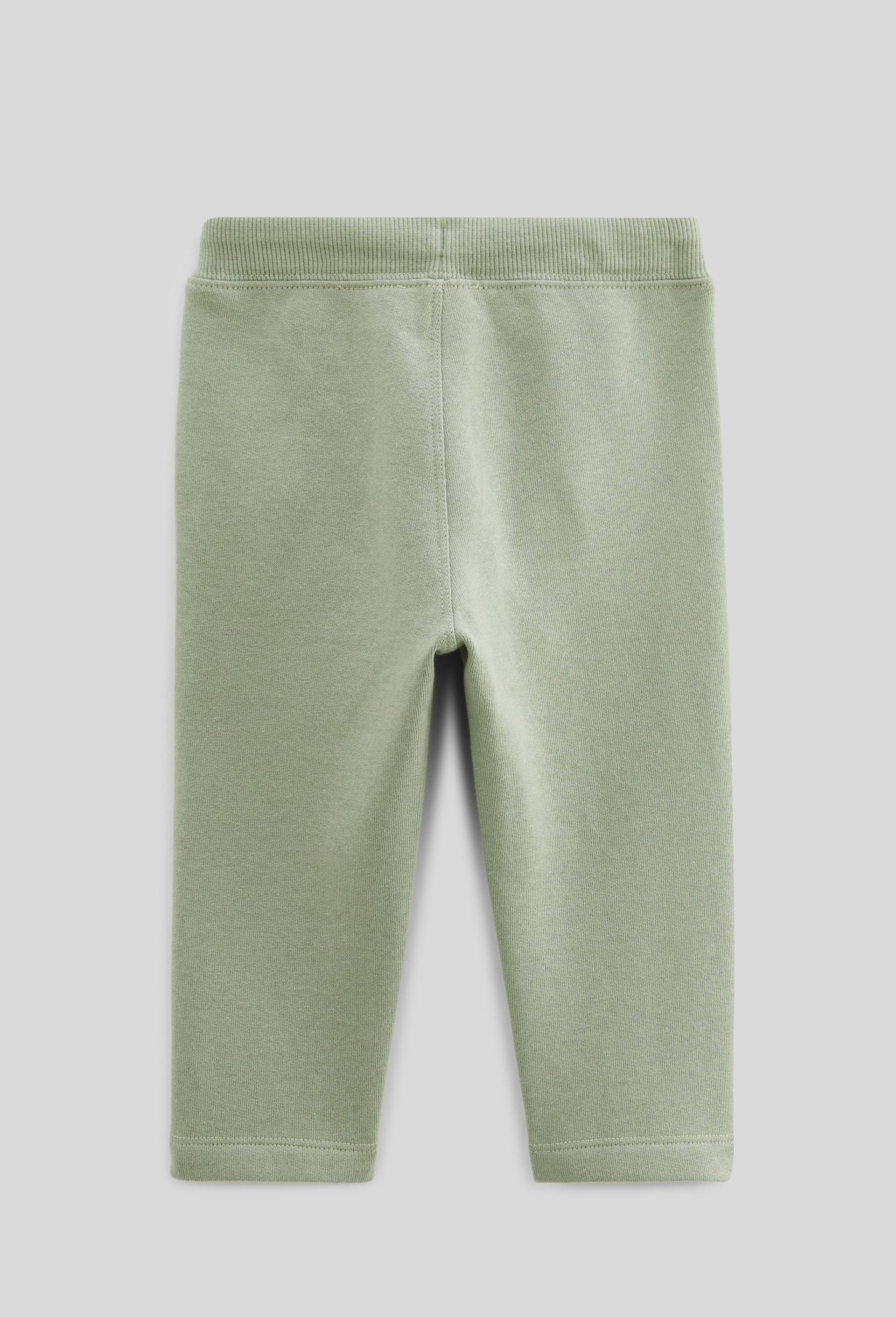 Jogging uni en molleton en coton BIO GOTS, Vert clair, large image number 1