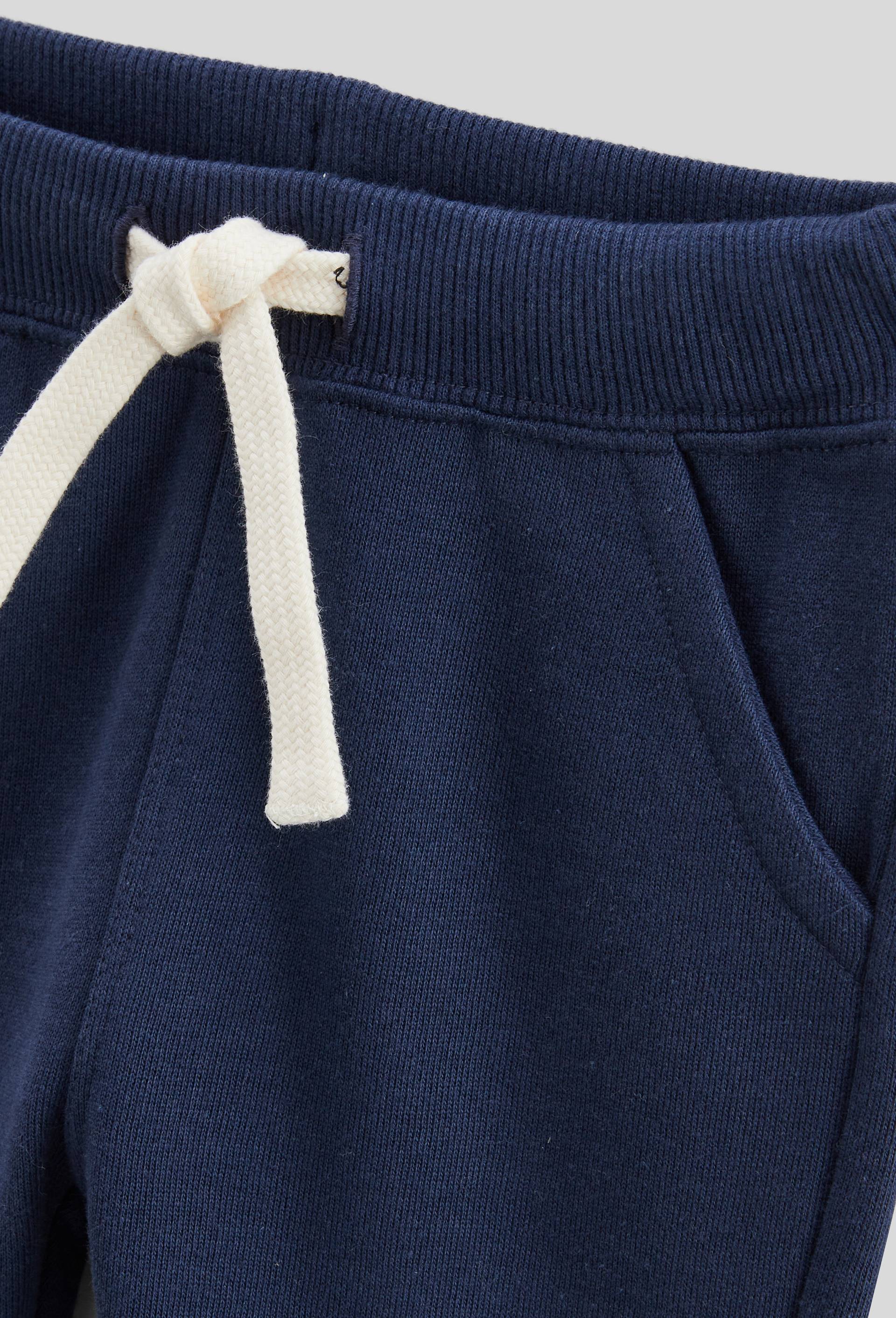 Jogging uni en molleton en coton BIO GOTS, Bleu fonc&eacute;, large image number 2.0