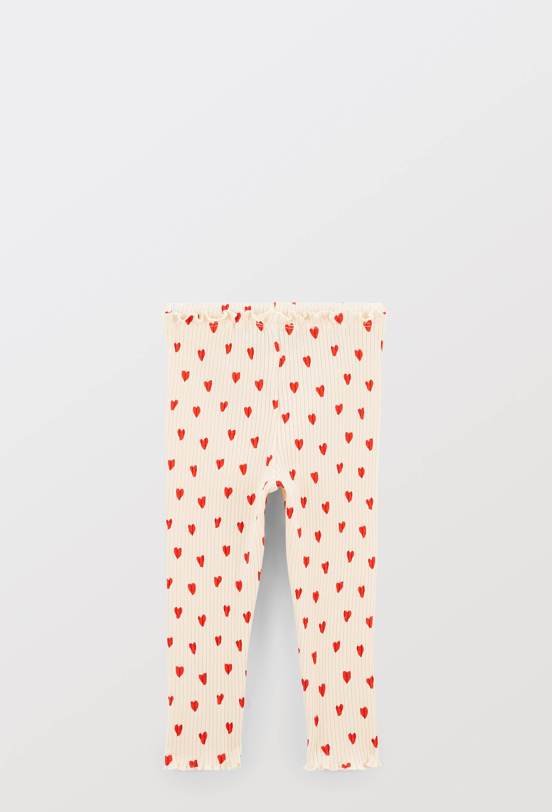 Legging imprim&eacute; en coton BIO, Beige clair, large image number 1