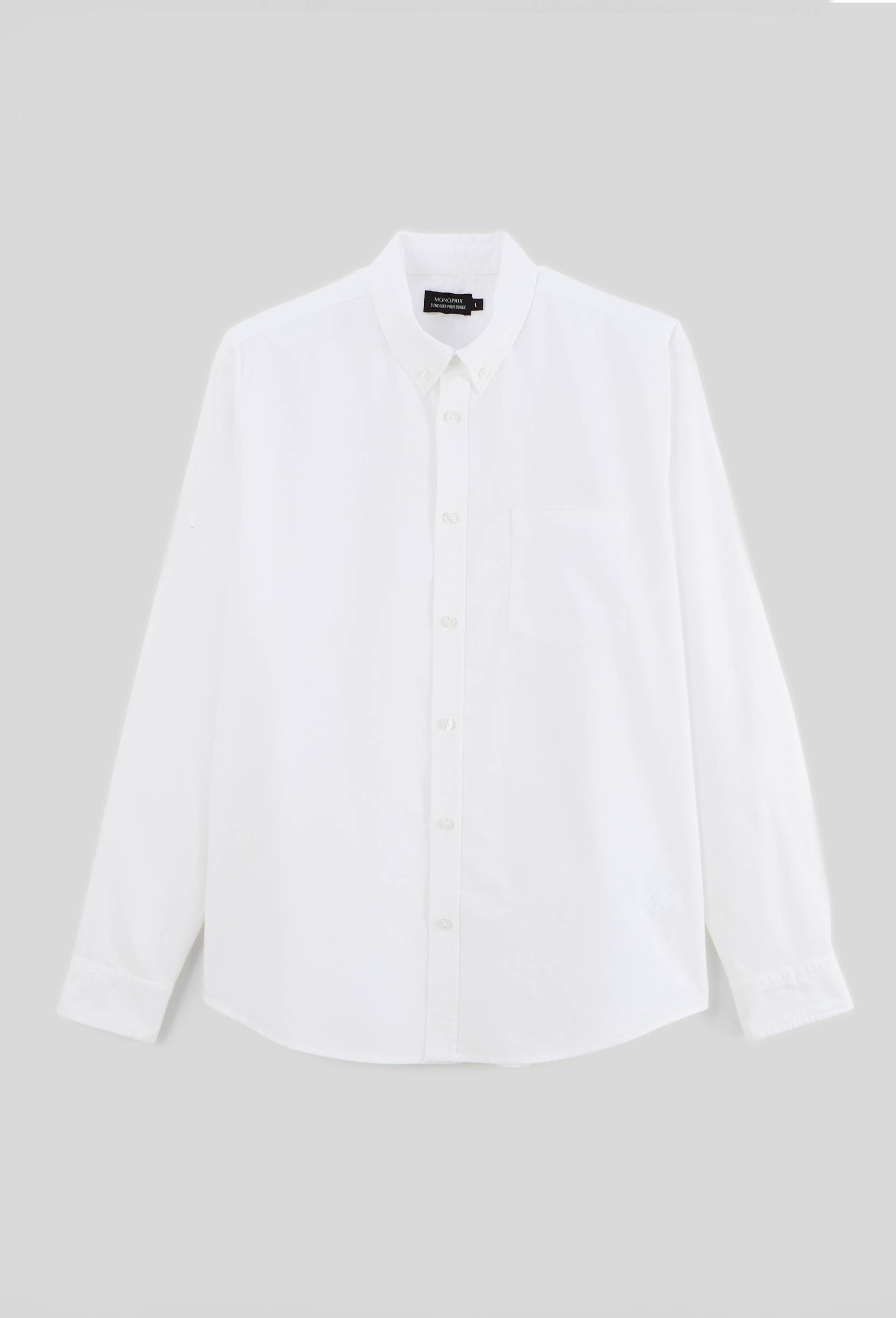 Chemise oxford en coton BIO GOTS, Blanc, large image number 2