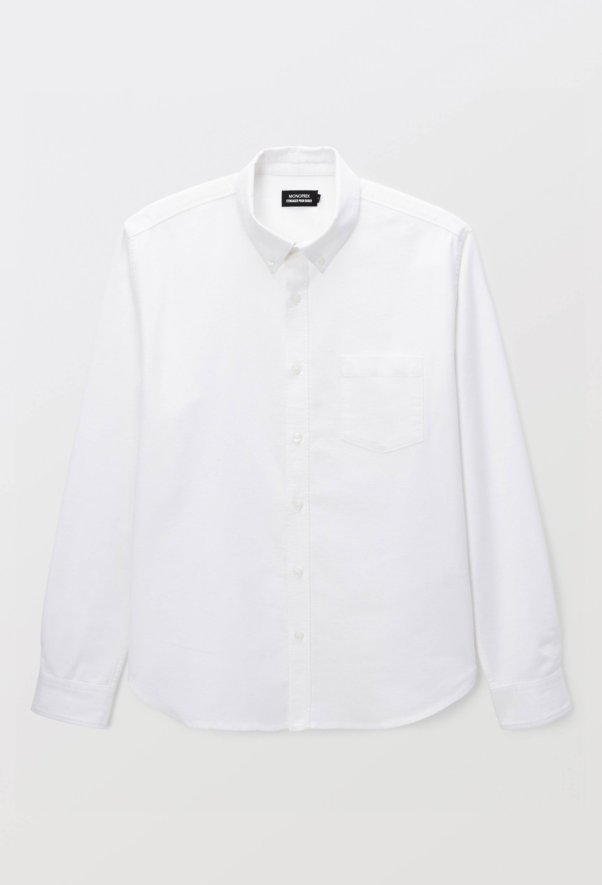 Chemise oxford en coton BIO GOTS, Blanc, large image number 2.0