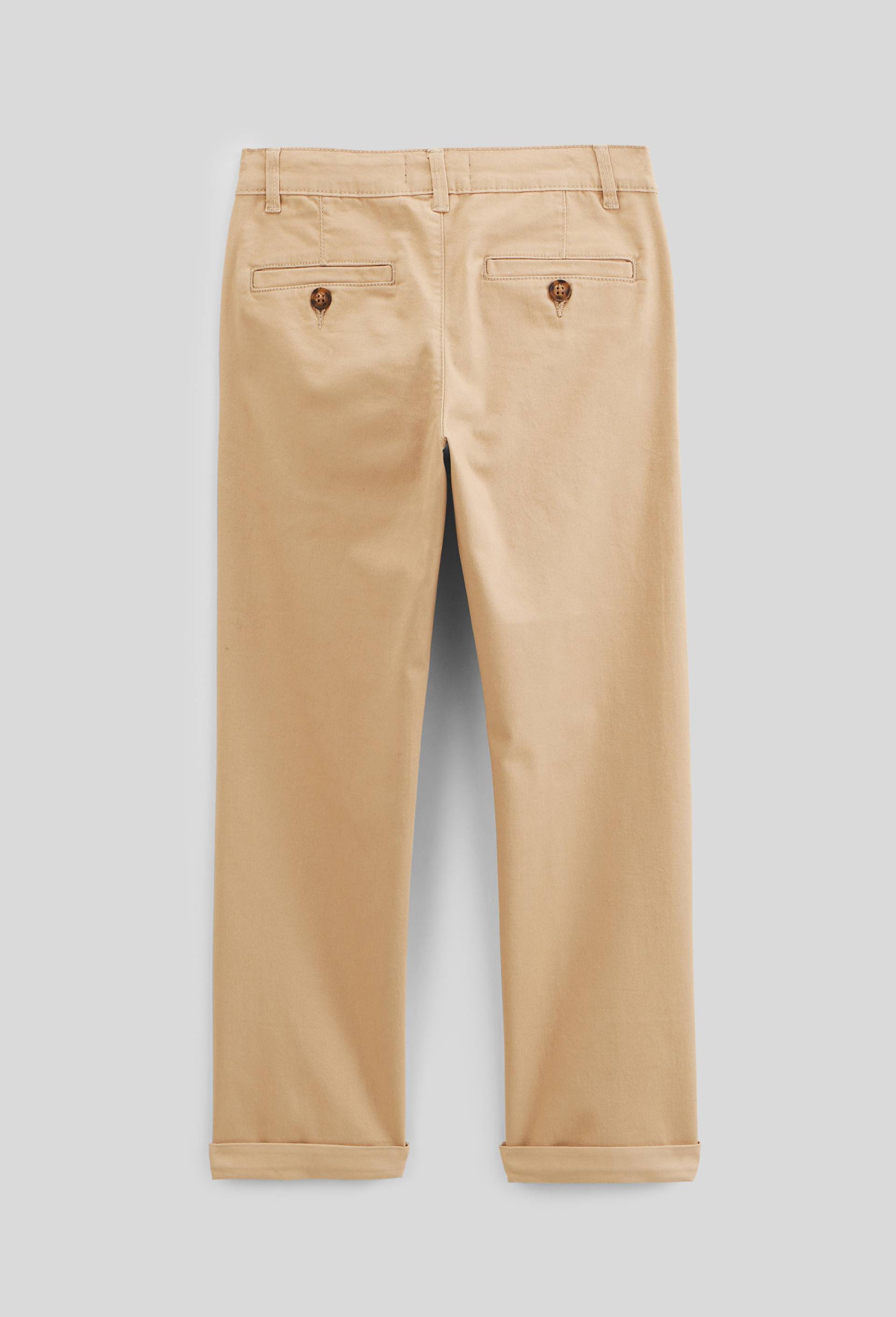 Pantalon chino uni en coton, Beige, large image number 2