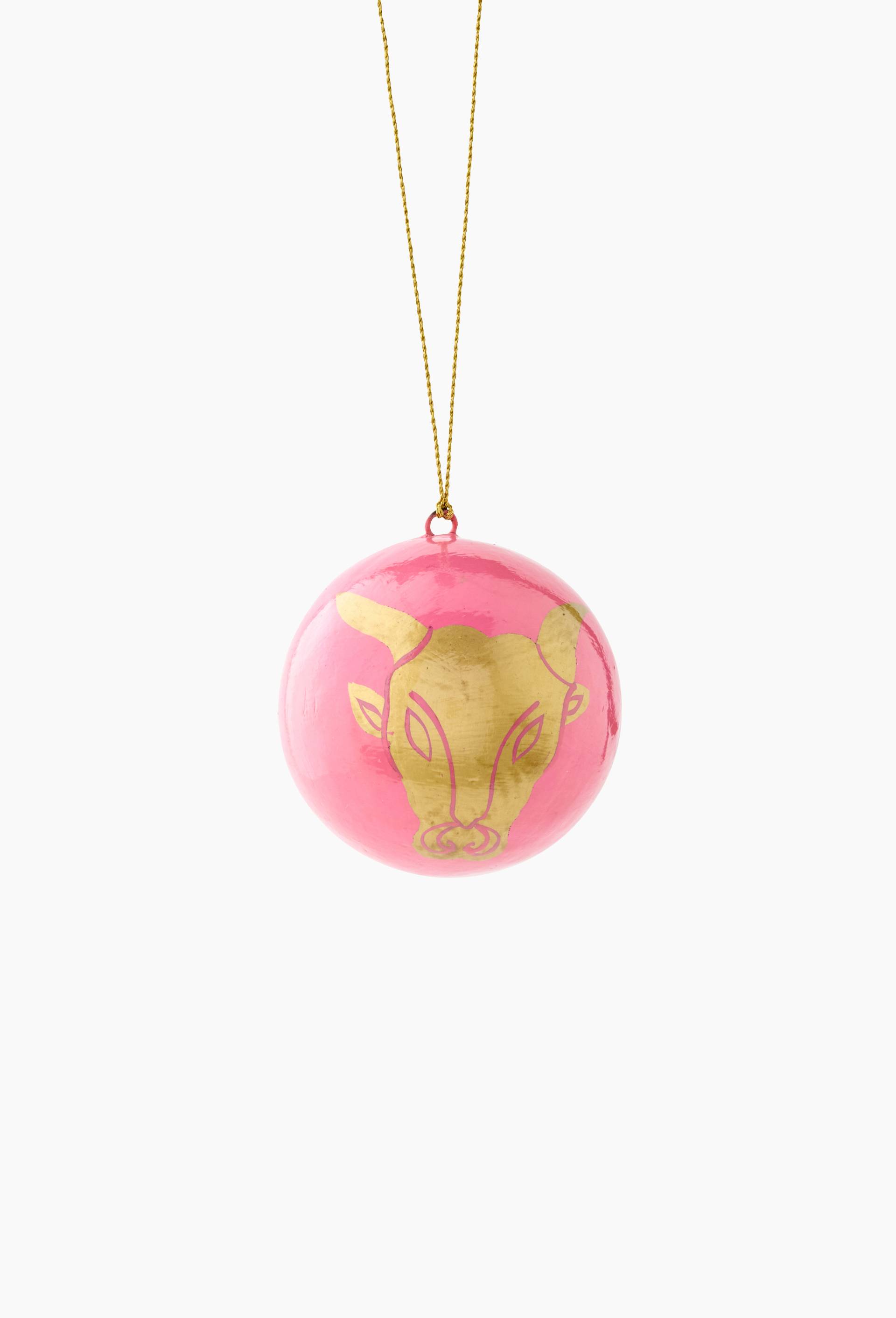 Boule de no&euml;l en papier m&acirc;ch&eacute; recycl&eacute;, diam&egrave;tre 7cm, Vincent Darr&eacute; x Monoprix, Multicolore, large image number 0.0