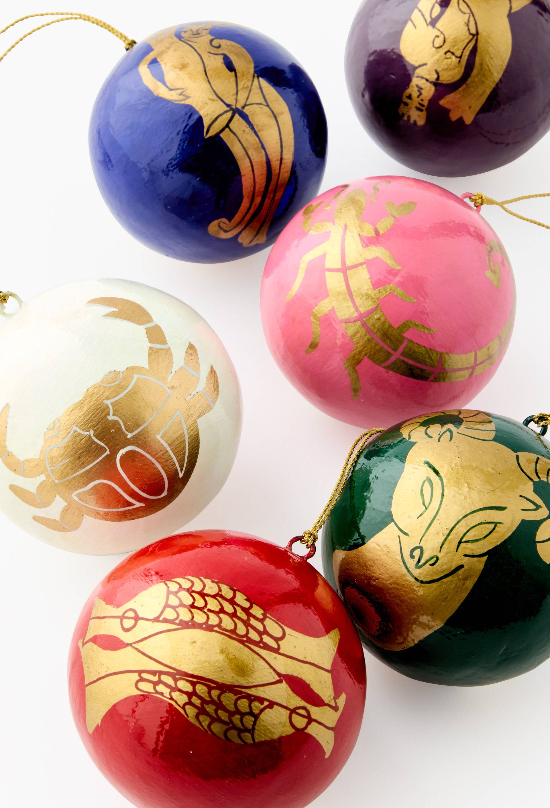 Boule de no&euml;l en papier m&acirc;ch&eacute; recycl&eacute;, diam&egrave;tre 7cm, Vincent Darr&eacute; x Monoprix, Multicolore, large image number 2
