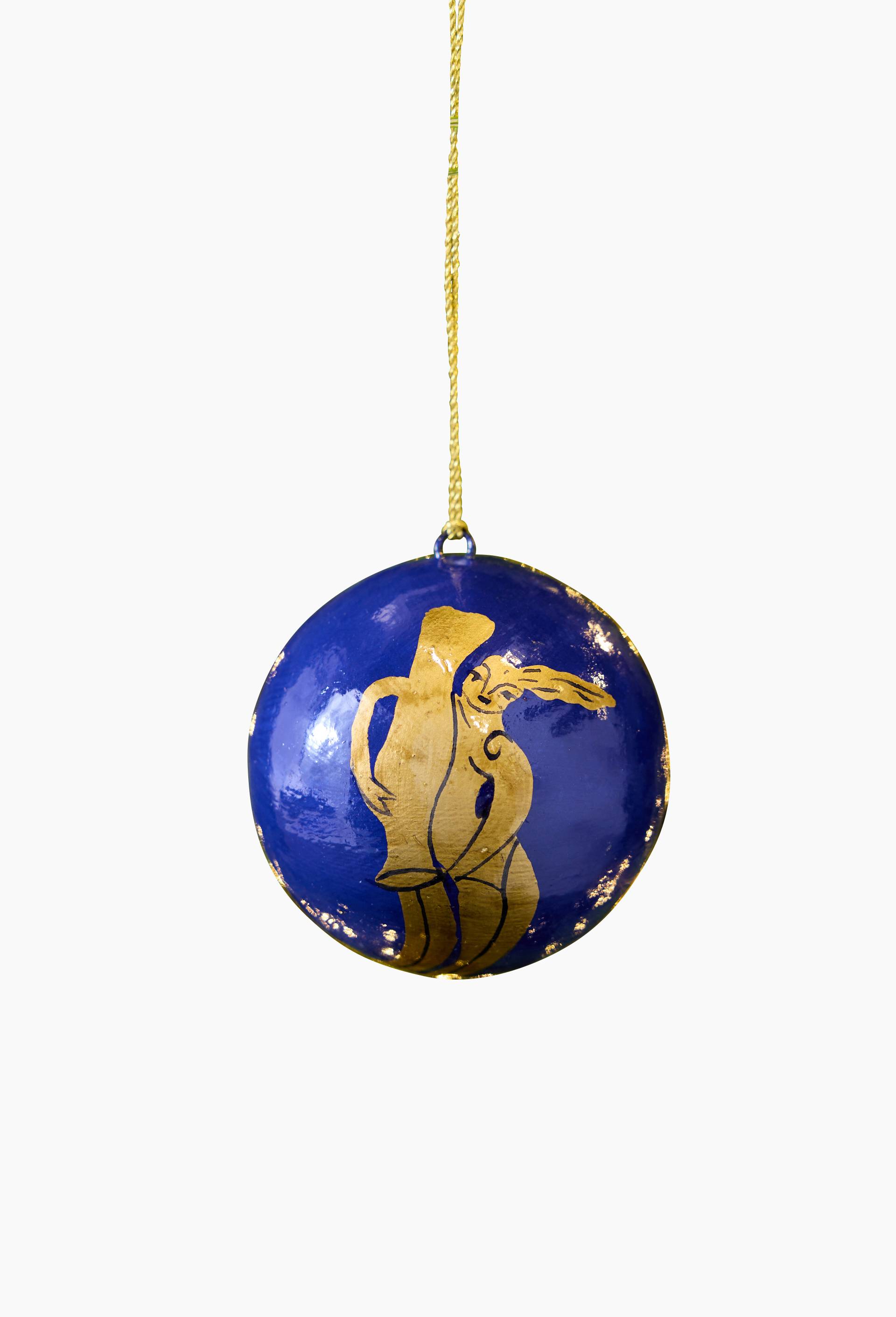 Boule de no&euml;l en papier m&acirc;ch&eacute; recycl&eacute;, diam&egrave;tre 7cm, Vincent Darr&eacute; x Monoprix, Multicolore, large image number 1