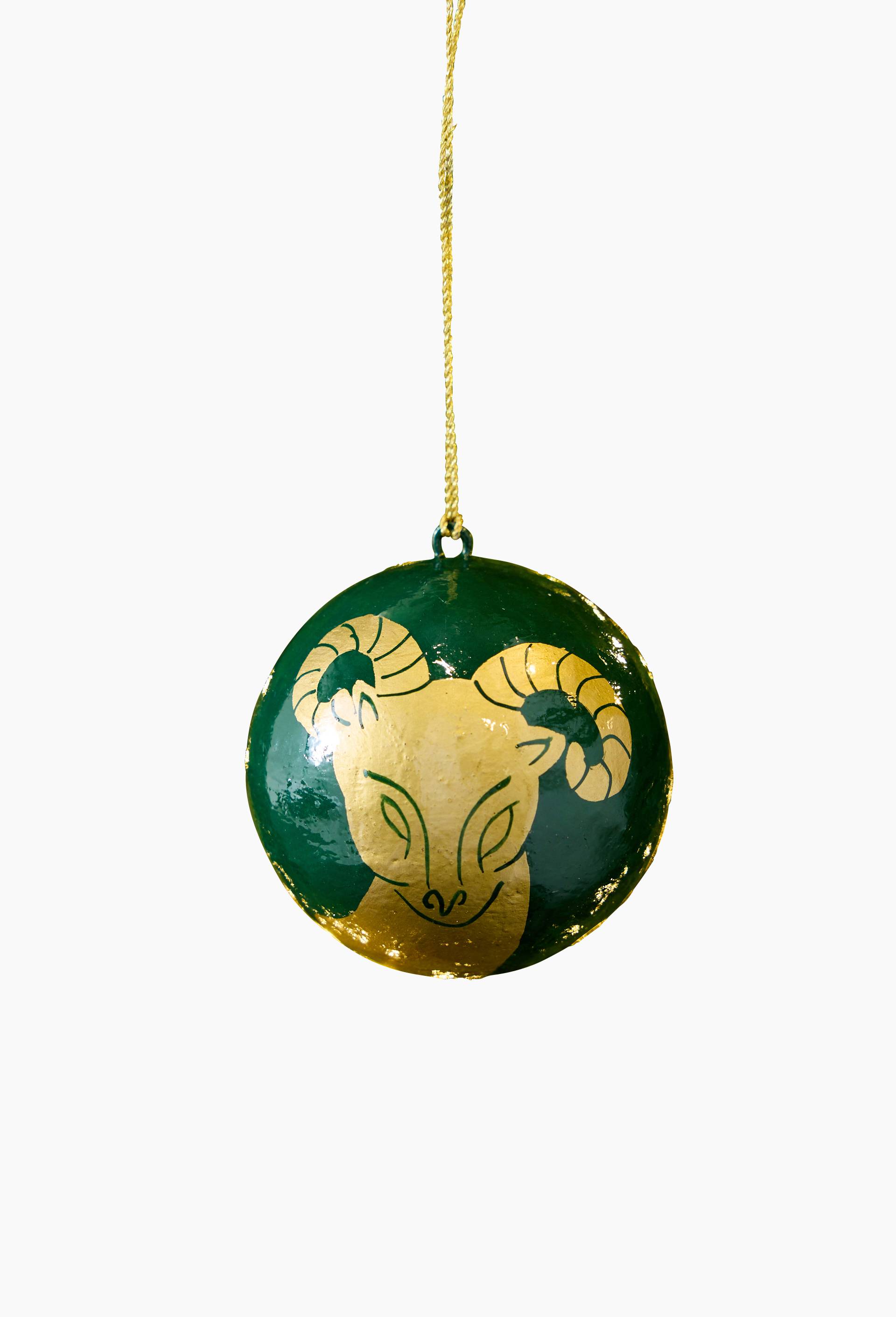 Boule de no&euml;l en papier m&acirc;ch&eacute; recycl&eacute;, diam&egrave;tre 7cm, Vincent Darr&eacute; x Monoprix, Multicolore, large image number 1