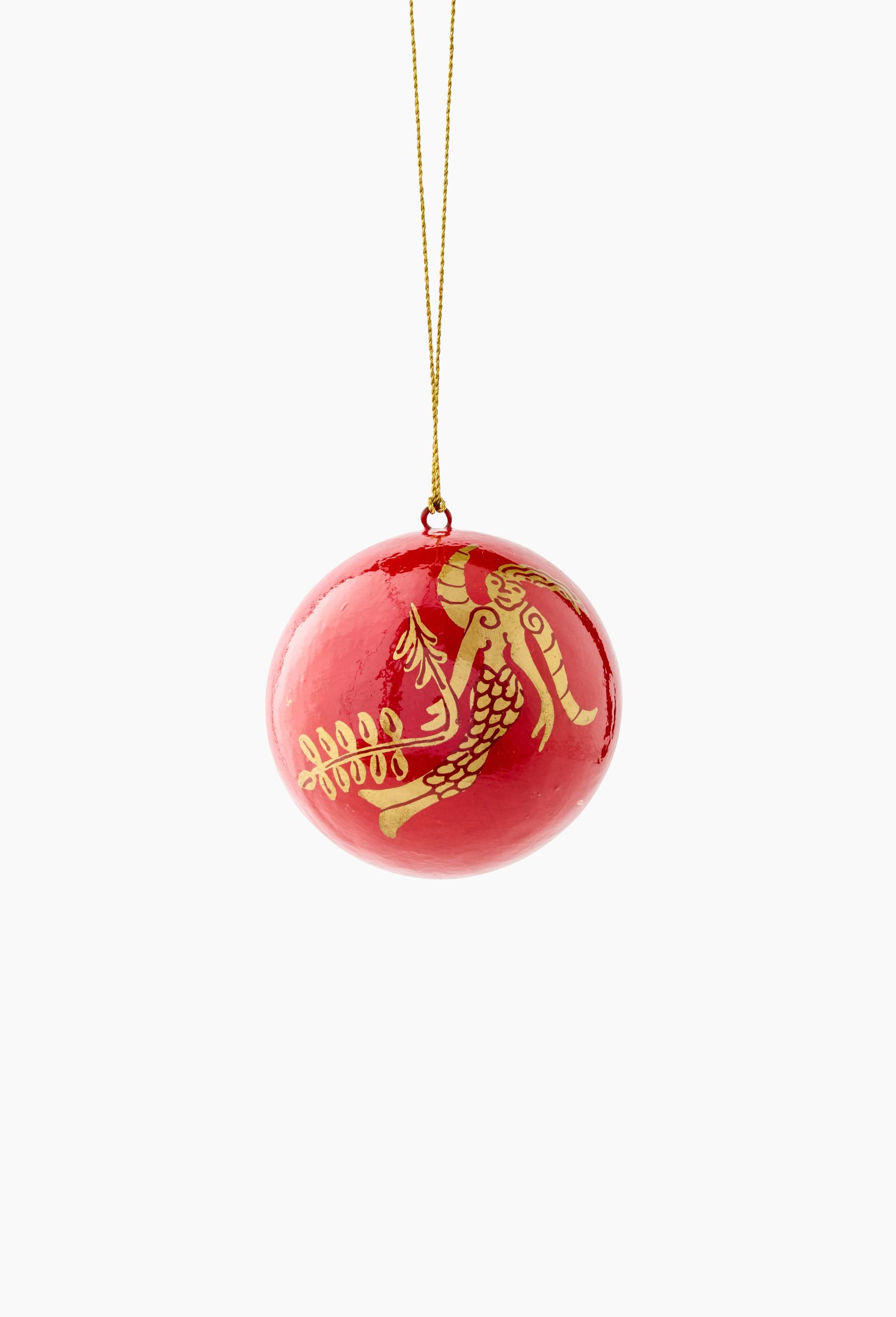 Boule de no&euml;l en papier m&acirc;ch&eacute; recycl&eacute;, diam&egrave;tre 7cm, Vincent Darr&eacute; x Monoprix, Multicolore, large image number 0