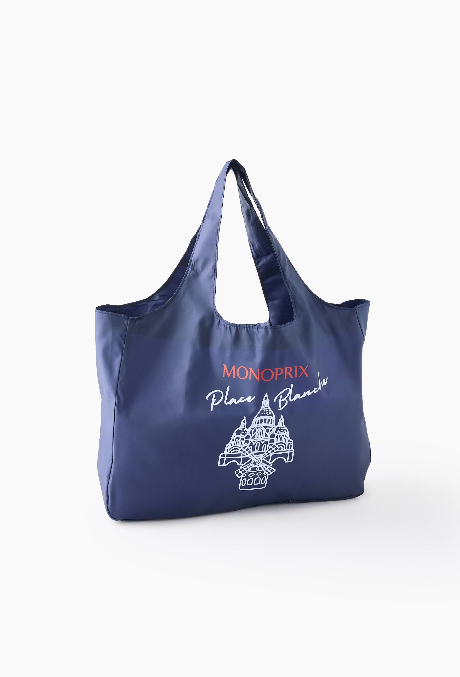 Sac dd place blanche, 40*45*14, polyester recycl&eacute;, Bleu fonc&eacute;, large image number 0