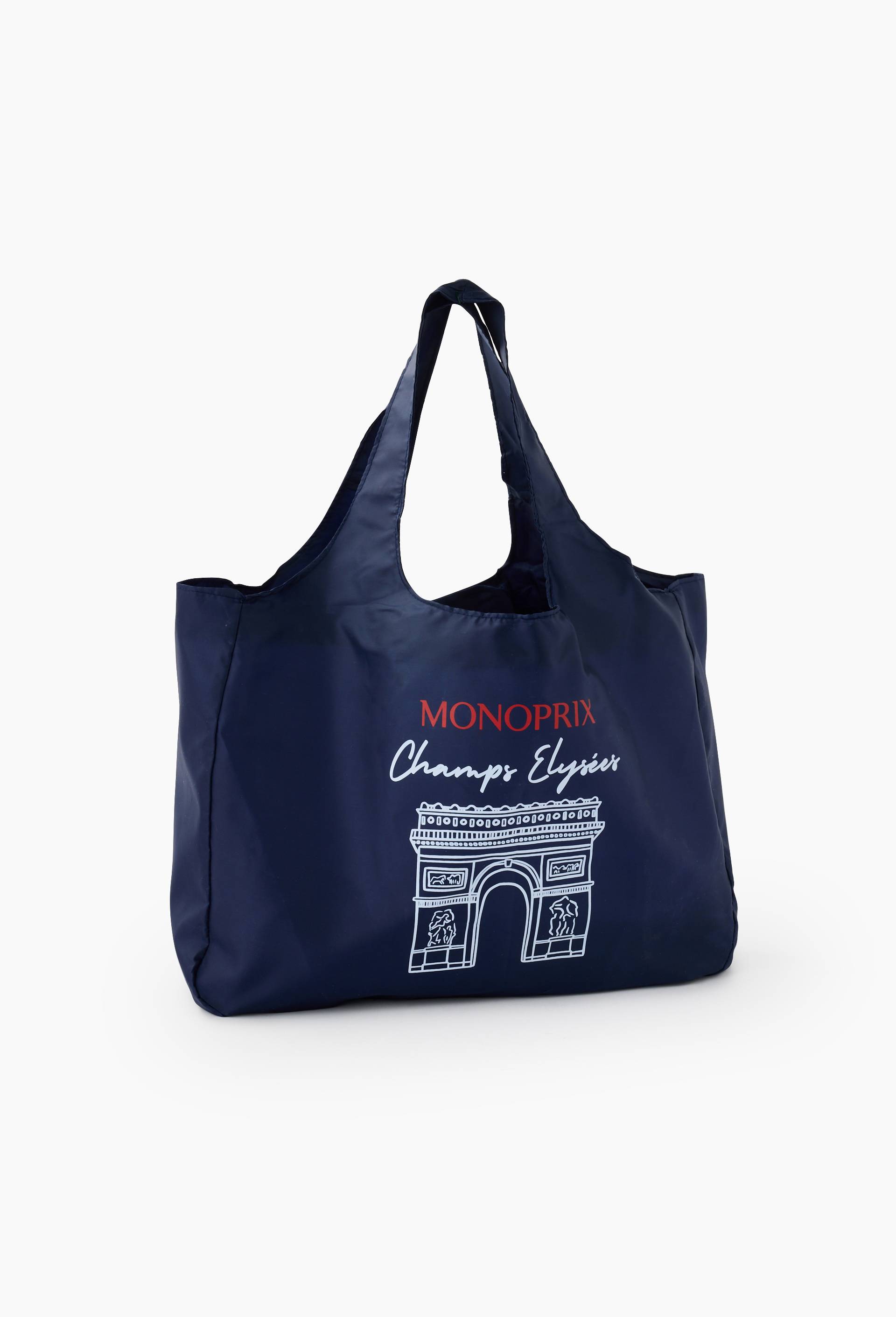 Sac dd champs Elysée, 40x11x30 cm, polyester recyclé BLEU FONCE