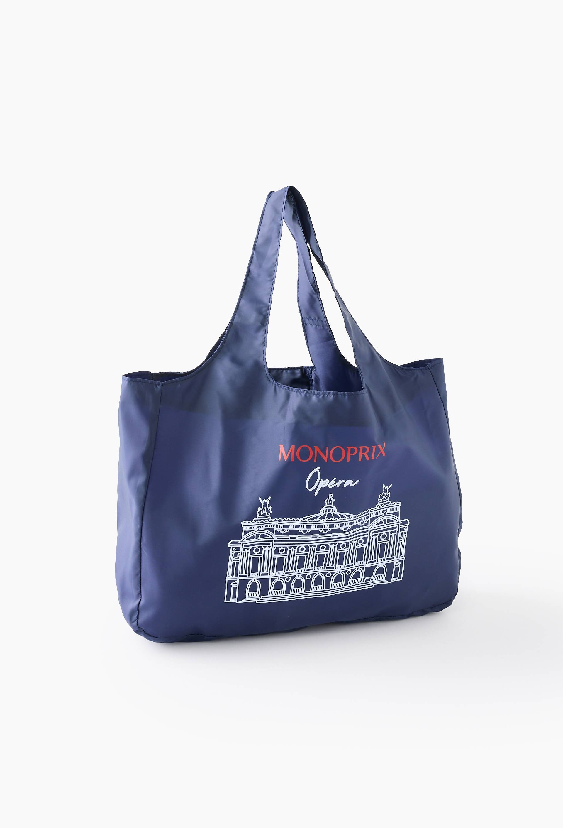 Sac dd opéra, 40*30*11 cm, polyester recyclé BLEU FONCE MONOPRIX