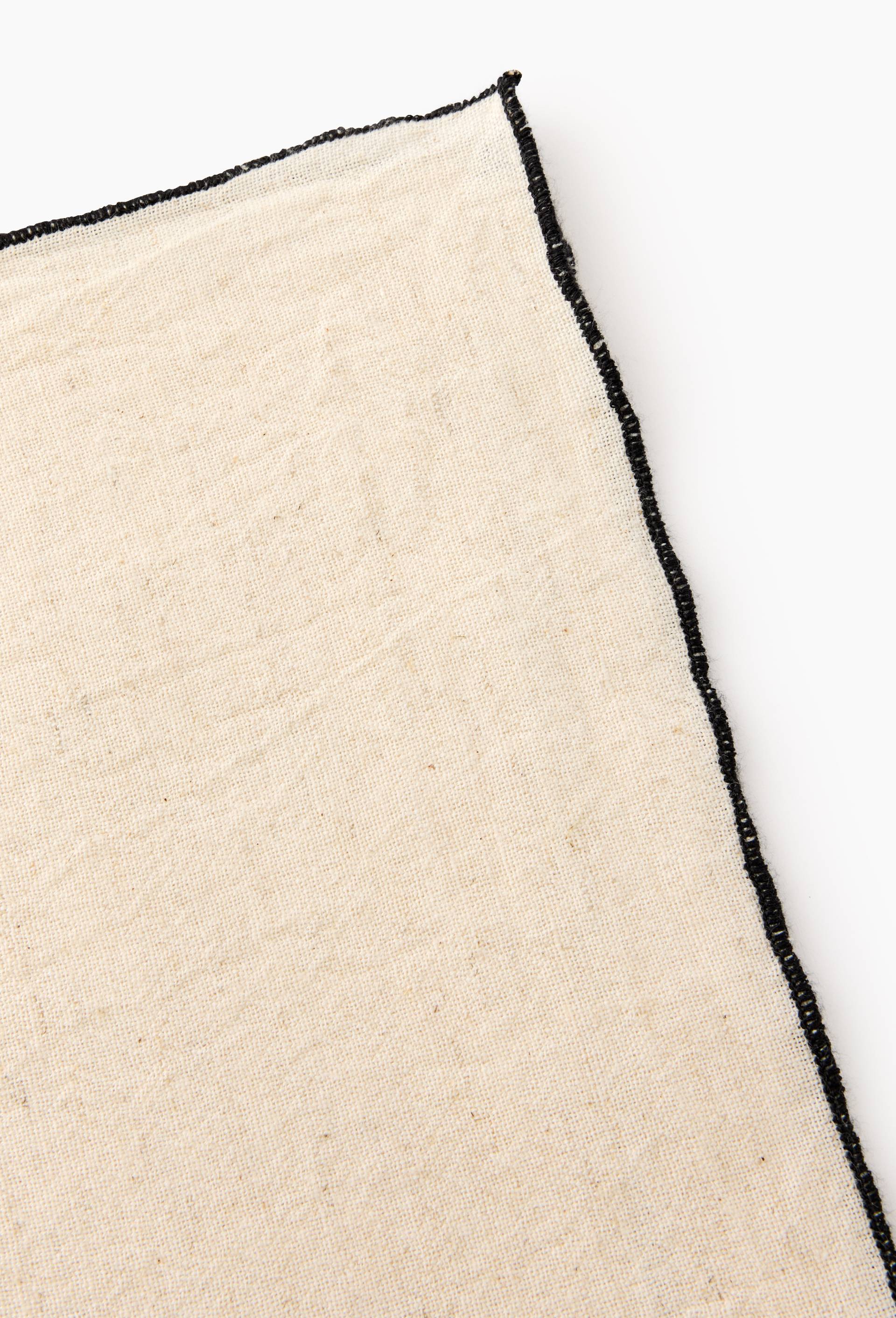 Lot de 2 serviettes de table coton-lin, 40x40cm, Beige clair, large image number 1