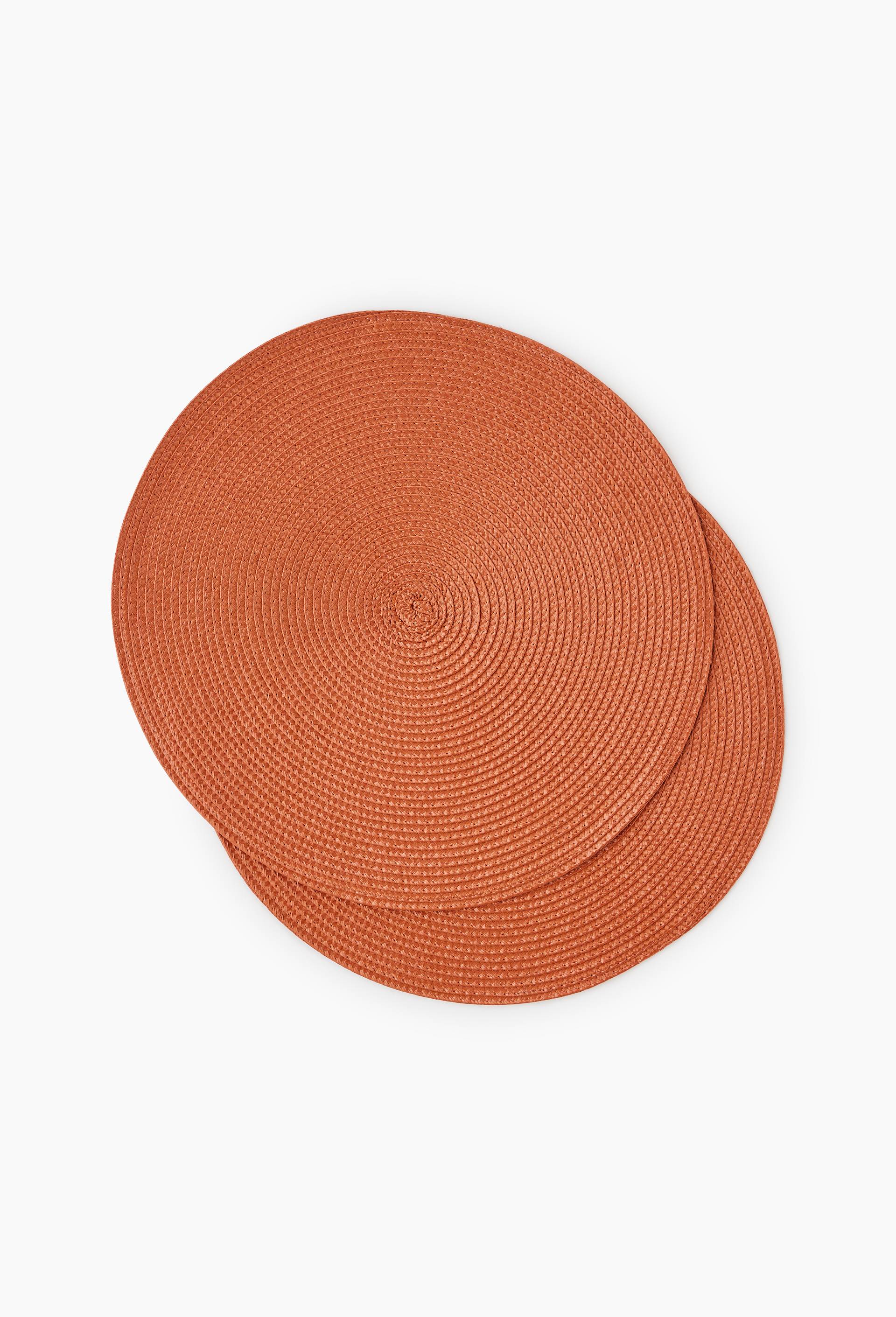 Set de table rond, diam&egrave;tre 38cm, Rouge fonc&eacute;, large image number 0