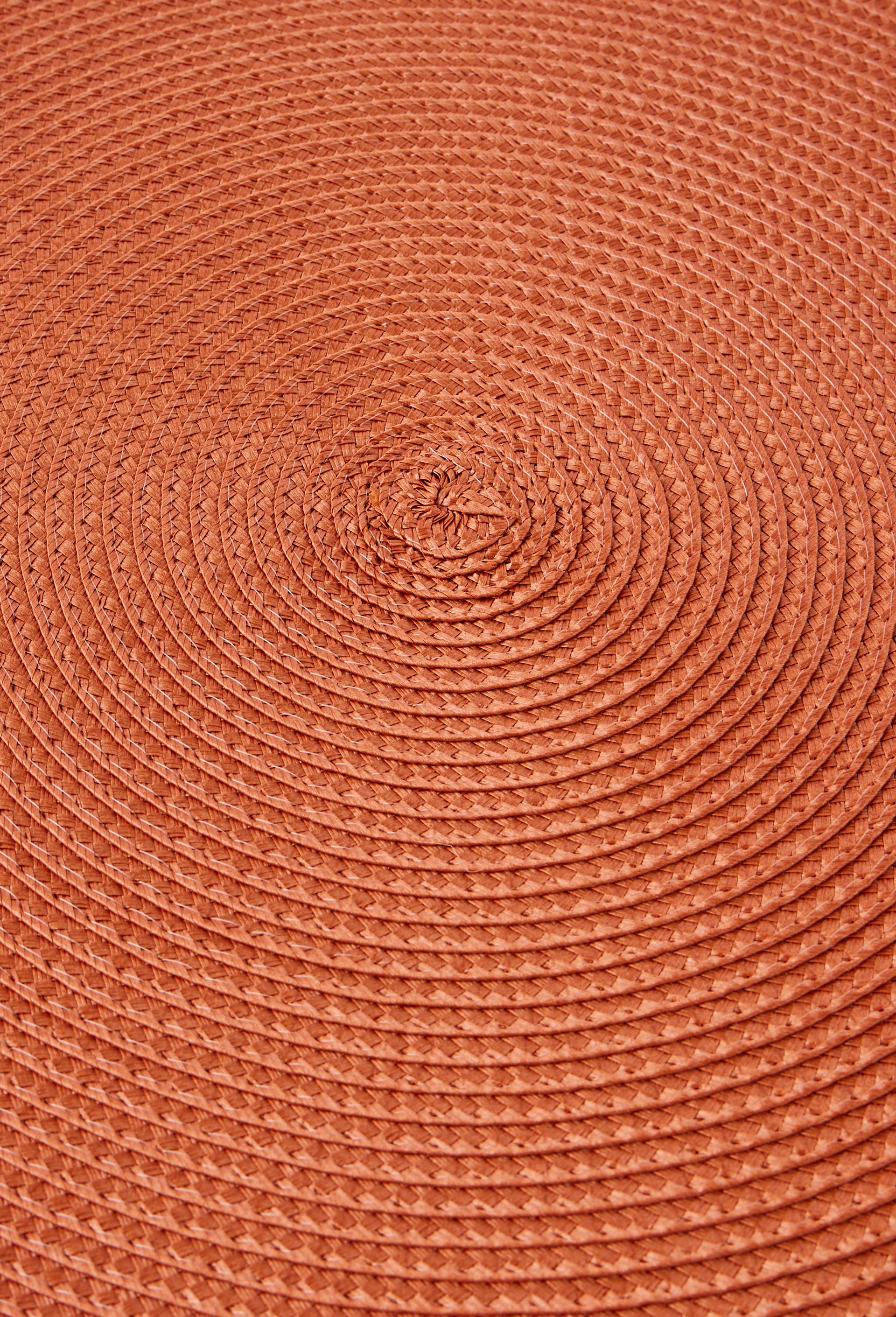 Set de table rond, diam&egrave;tre 38cm, Rouge fonc&eacute;, large image number 1