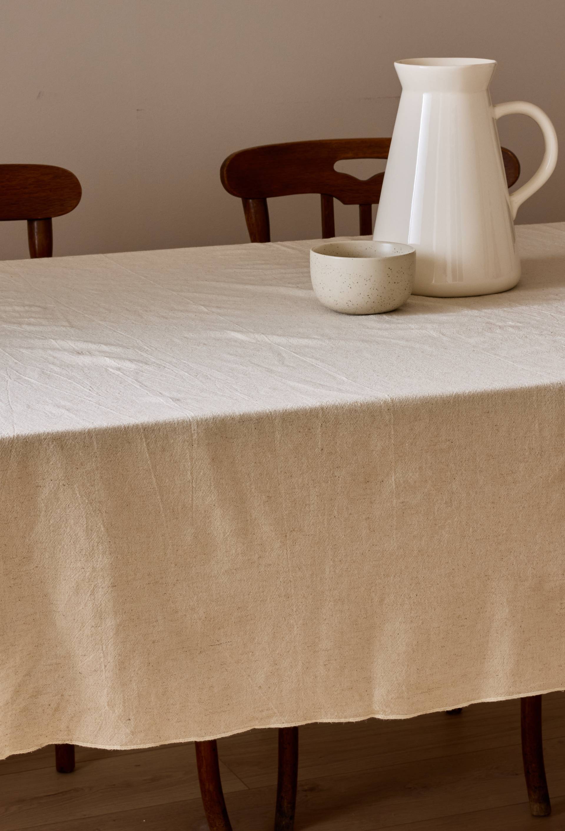 Nappe en coton-lin, Beige clair, large image number 0.0