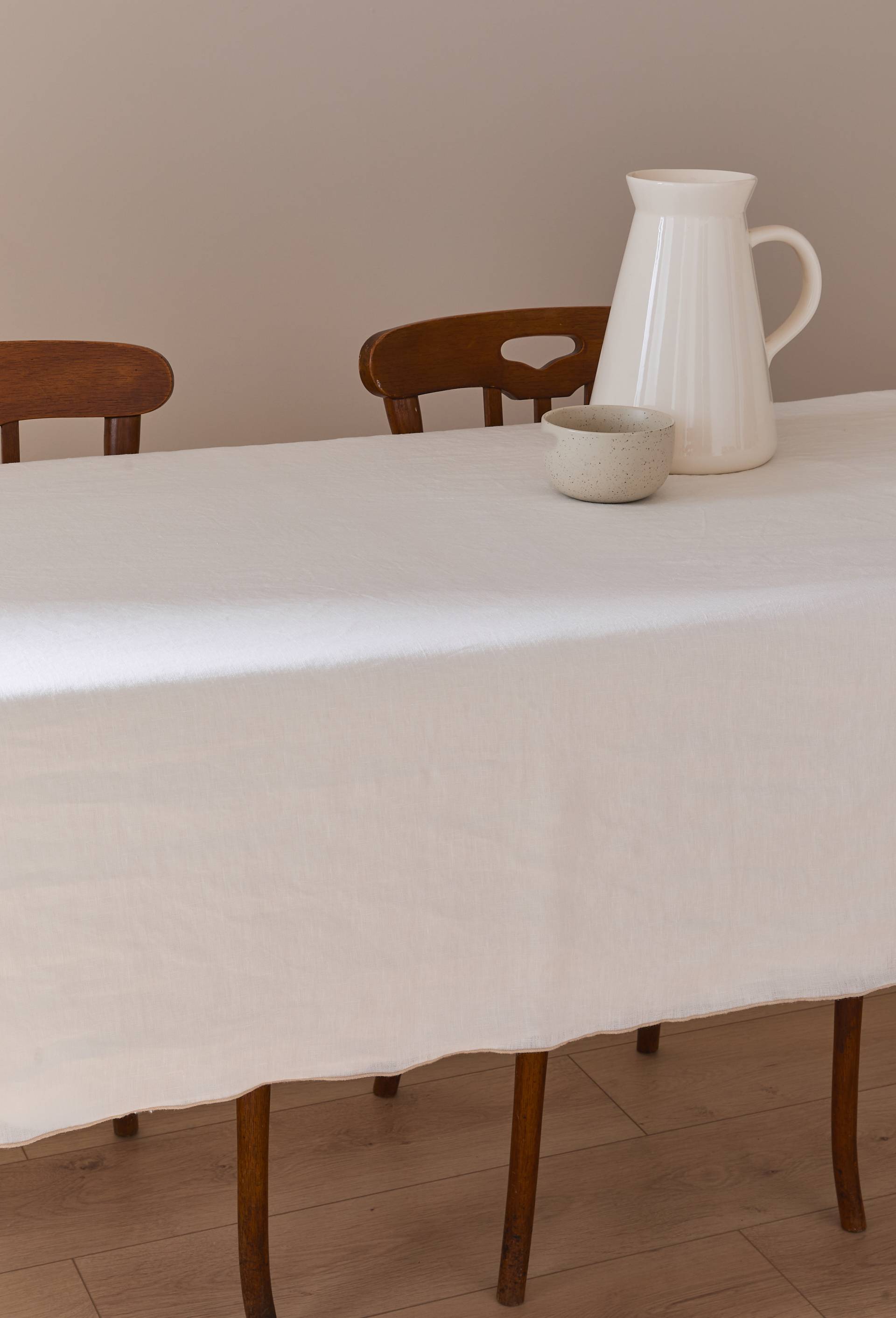 Nappe en lin lav&eacute;, Blanc, large image number 0