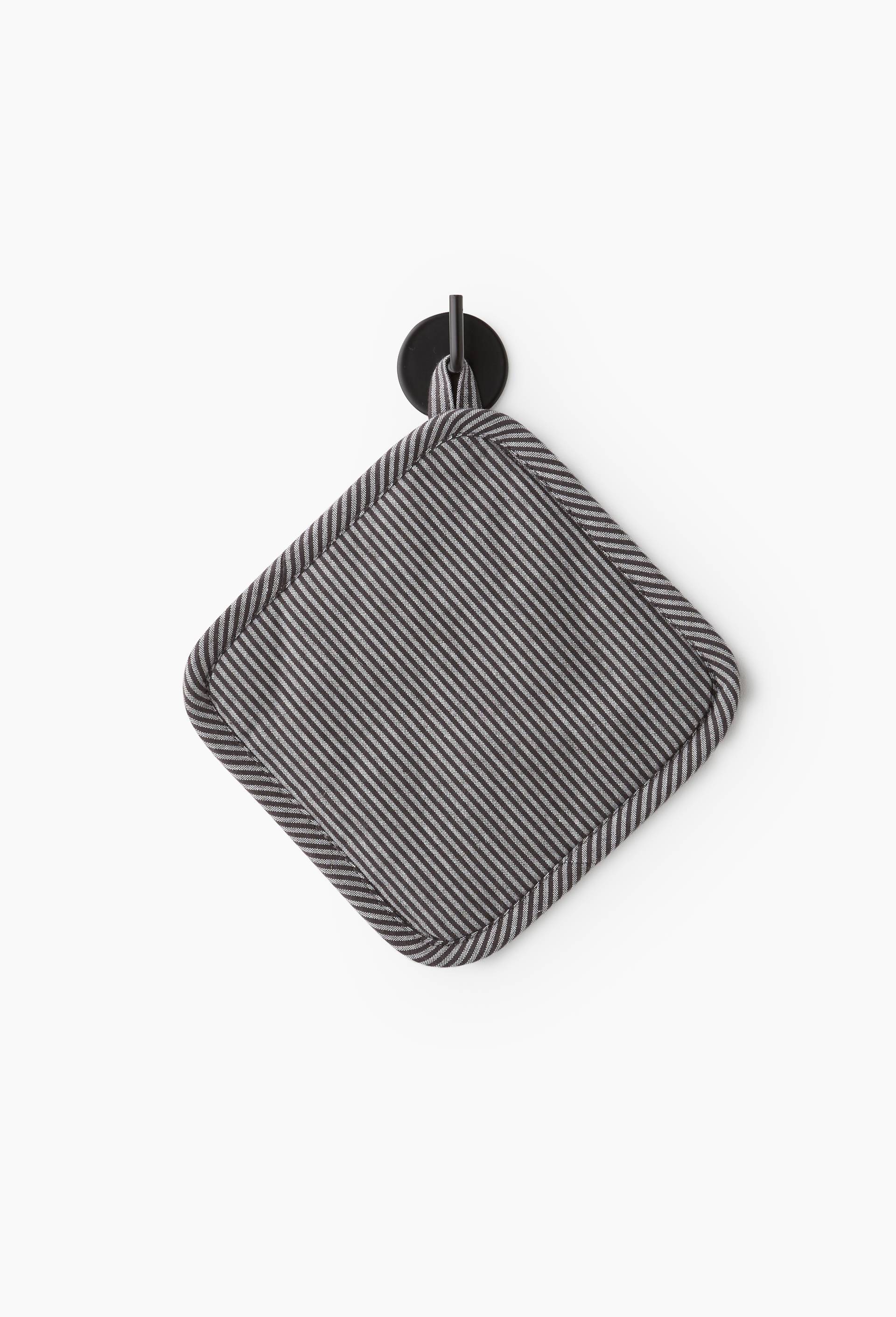 Manique de cuisine, 20x20cm, coton, Noir, swatch image