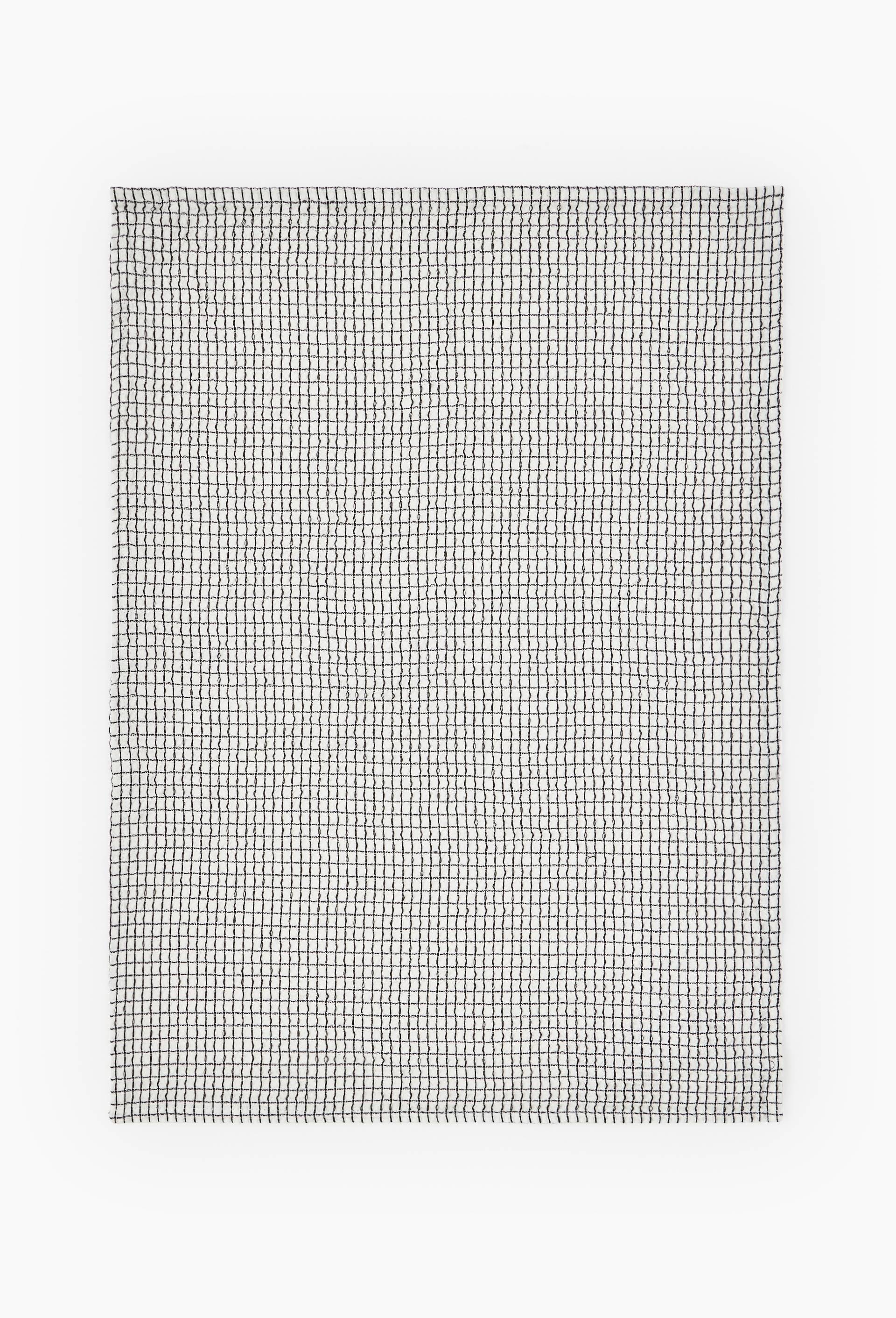Torchon, 50x70cm, nid d'abeille, coton, Ecru, large image number 0