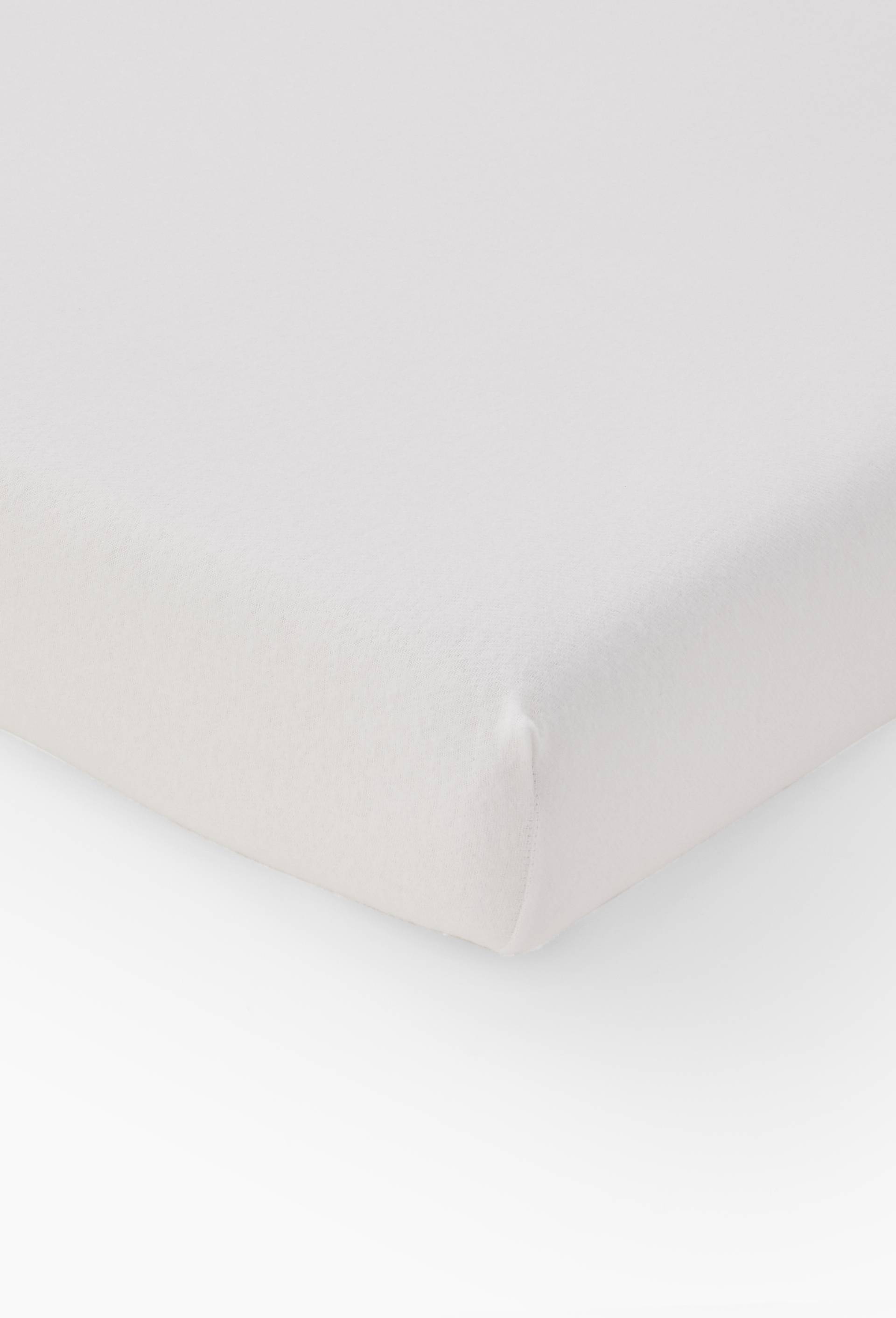 Housse prot&eacute;ge matelas molleton grat&eacute;, 160x200cm, coton BIO, hauteur bonnet &eacute;lastiqu&eacute; 25cm, certifi&eacute; OEKO-TEX, Blanc, large image number 0