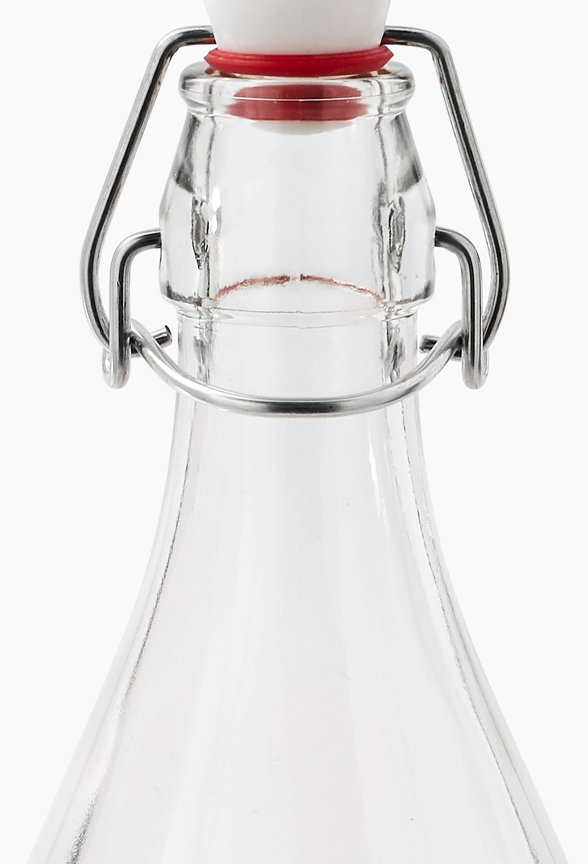 Bouteille avec bouchon &eacute;trier, 1L, Transparent, large image number 1