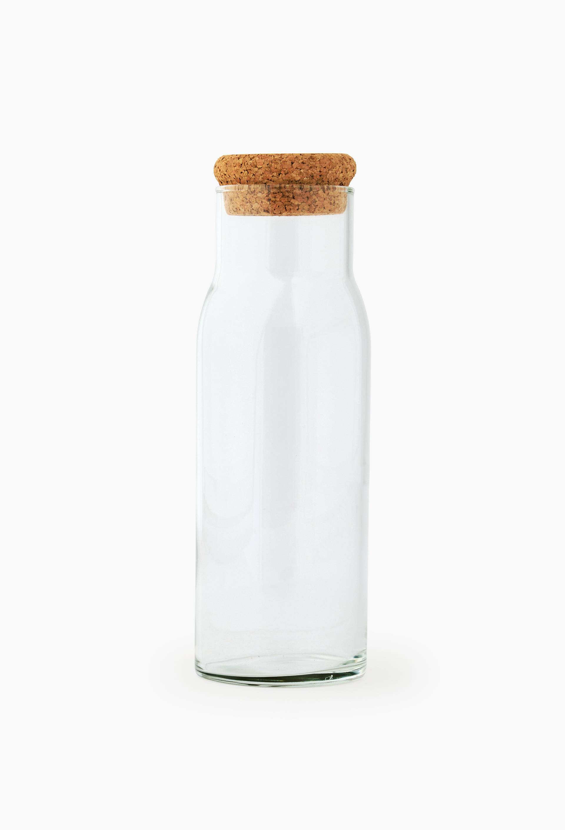 Bouteille avec bouchon li&egrave;ge, 1L, Transparent, large image number 0