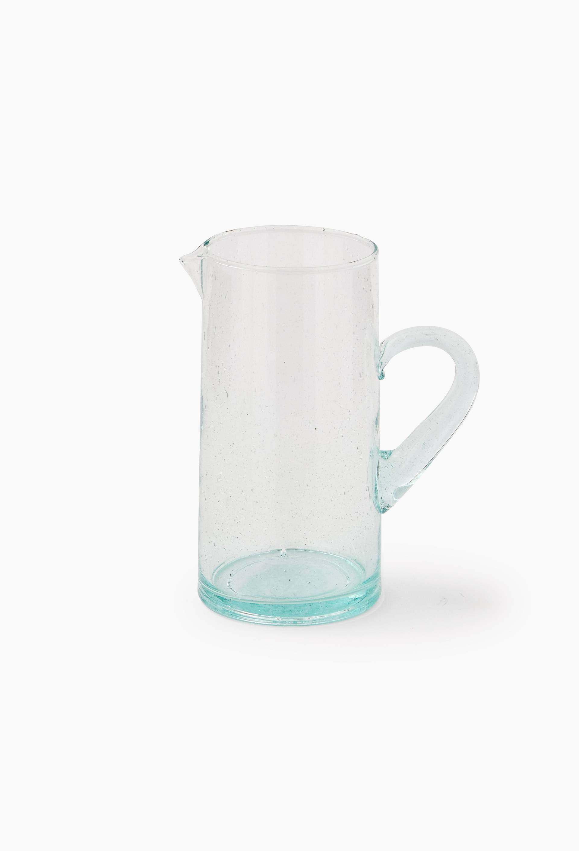 Carafe finition verre recycl&eacute;, 1,1L, Transparent, large image number 0