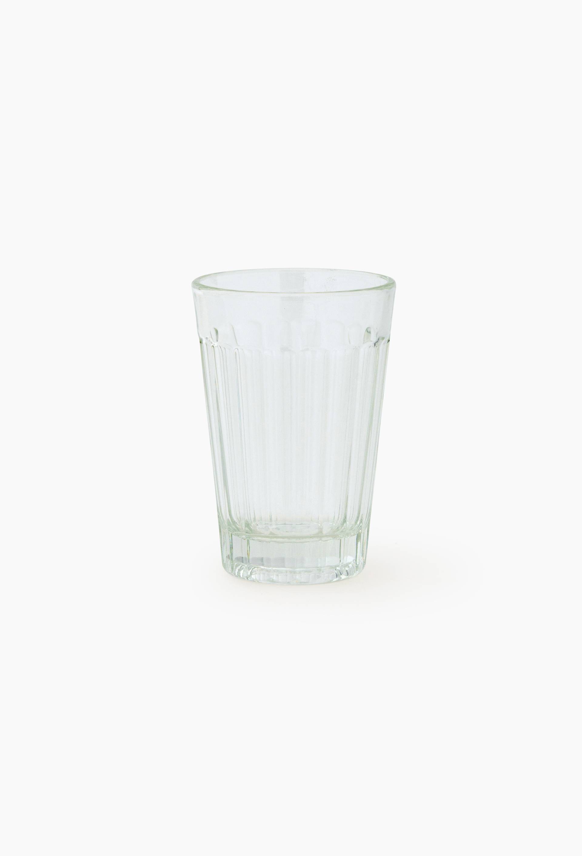 Gobelet finition striée droite, 22cl, Transparent, large image number 0