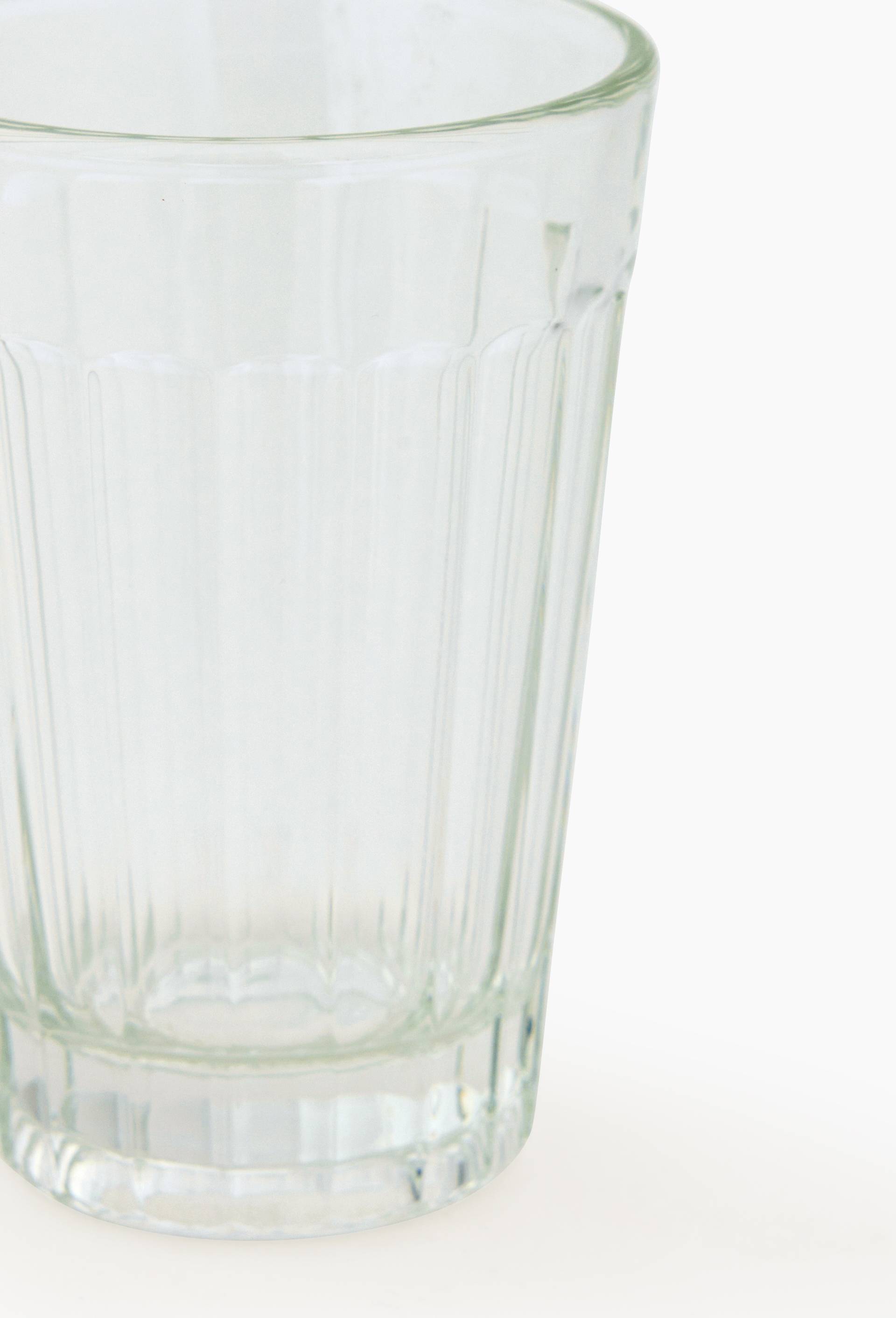 Gobelet finition striée droite, 22cl, Transparent, large image number 1