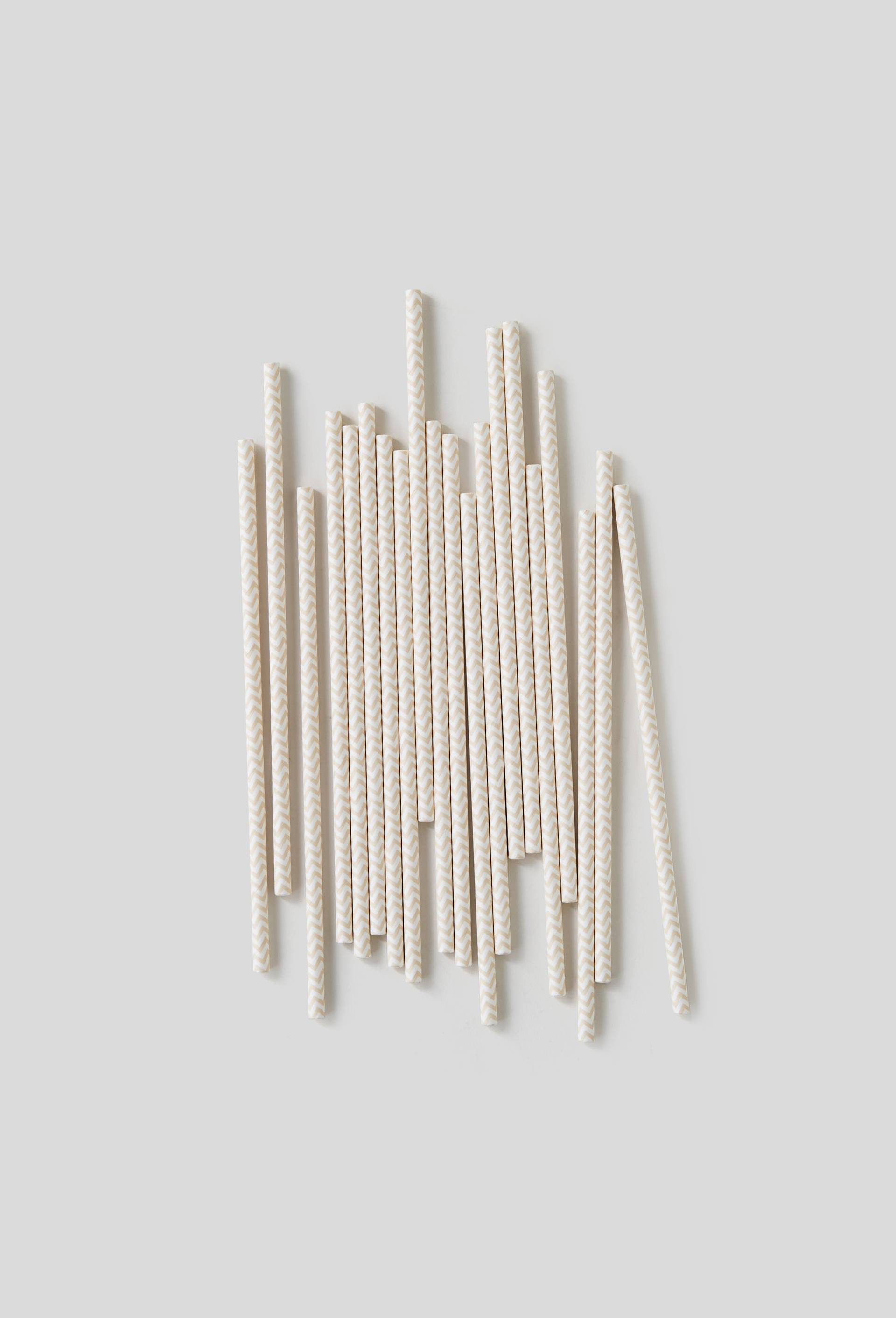 20 pailles finition imprimée, Rose clair, large image number 0