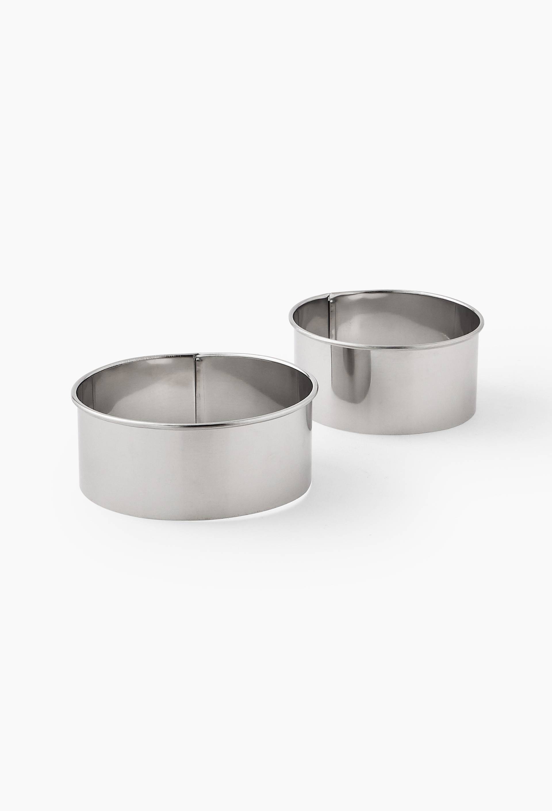 2 moules emporte-pi&egrave;ce, forme ronde, Argent, large image number 0