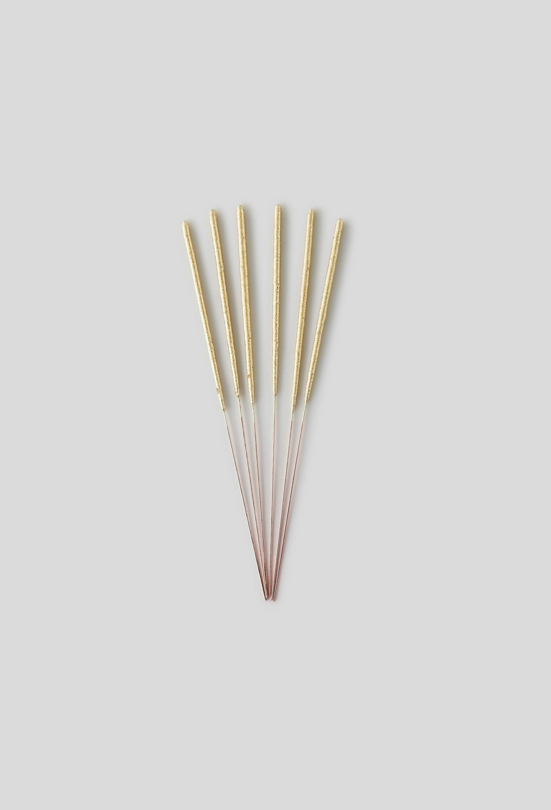 6 cierges magiques, forme droite, Or, large image number 0