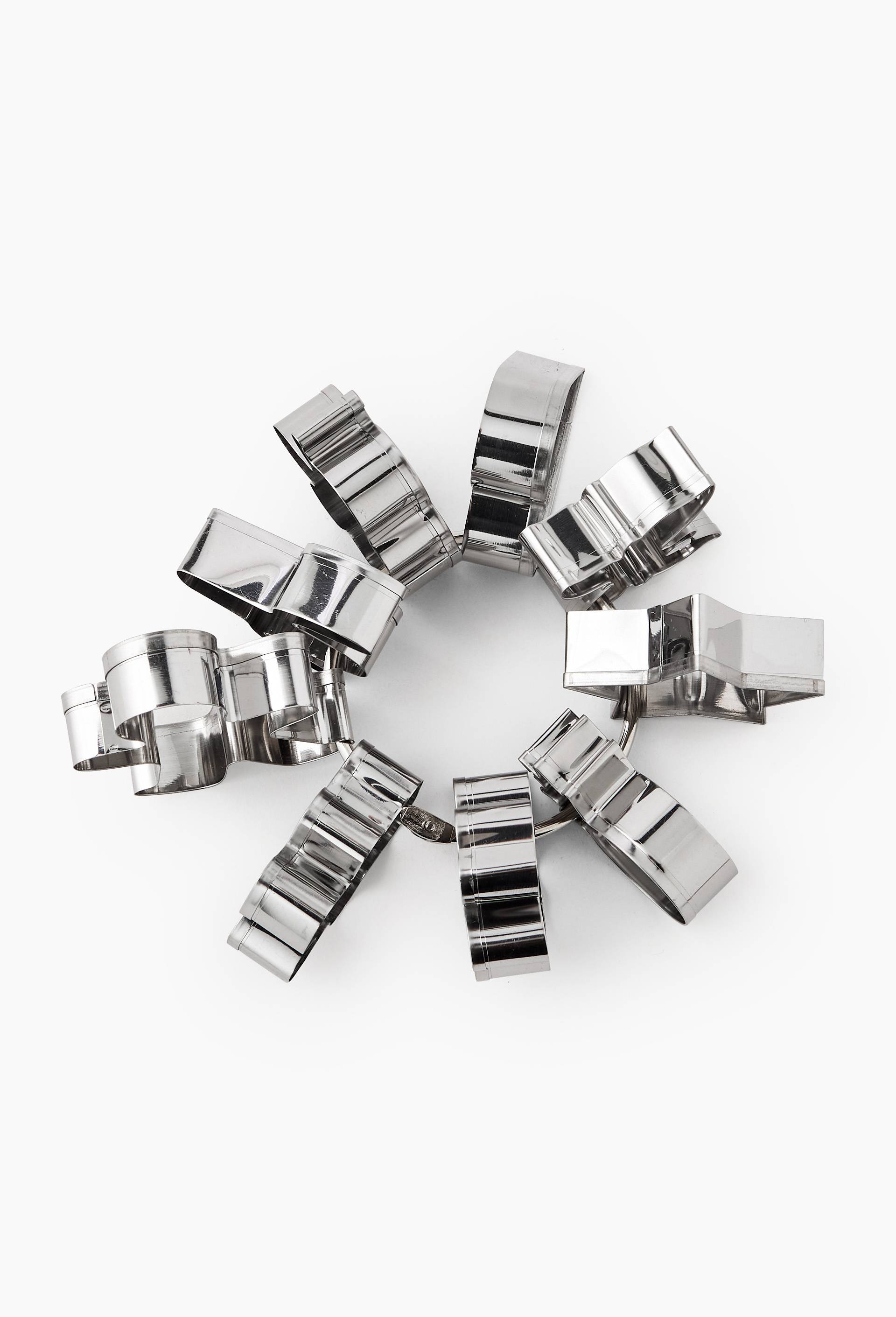 Moules emporte-pi&egrave;ce, forme fantaisie, Argent, large image number 1