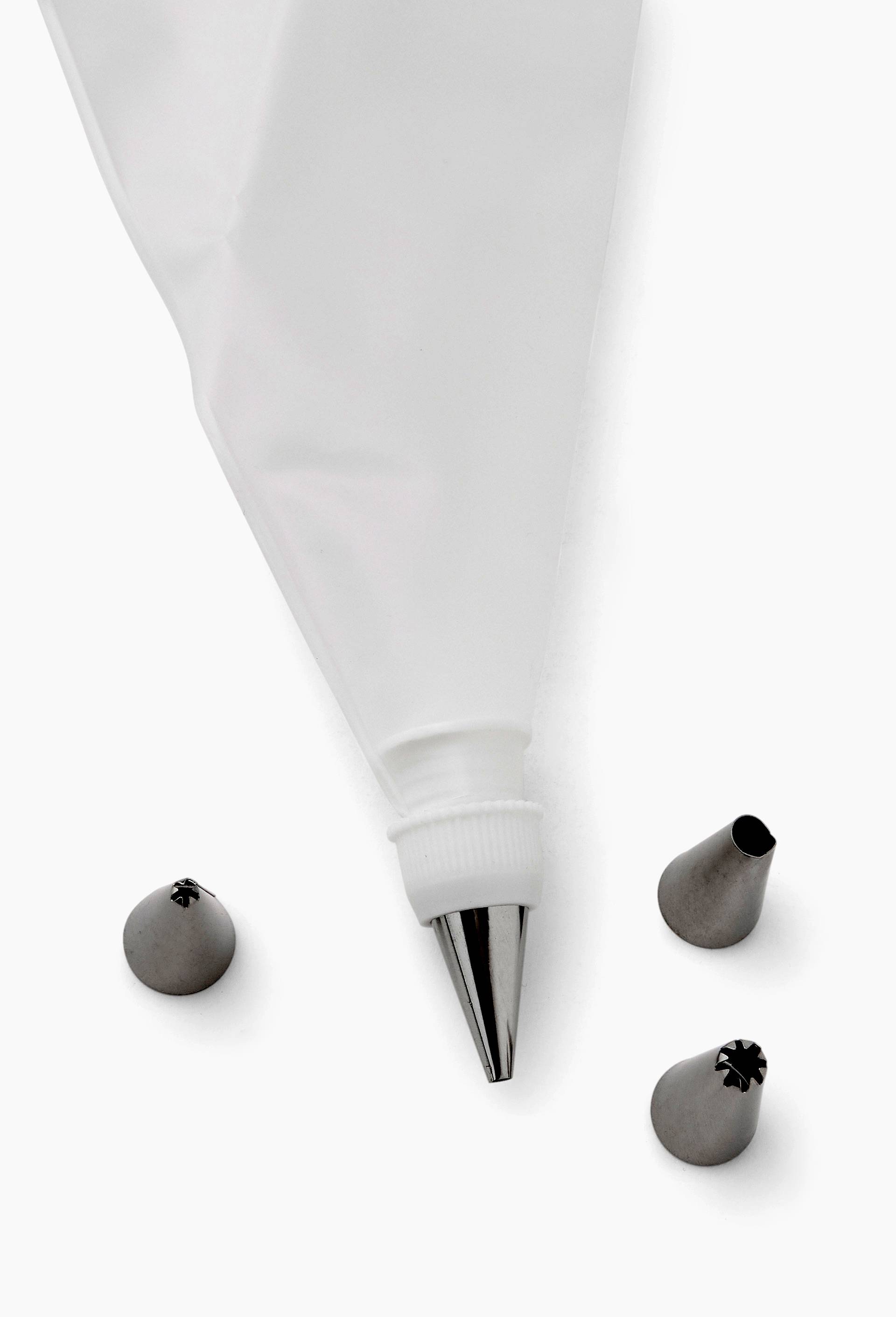 Poche &agrave; douille avec douilles en inox, Blanc, large image number 1