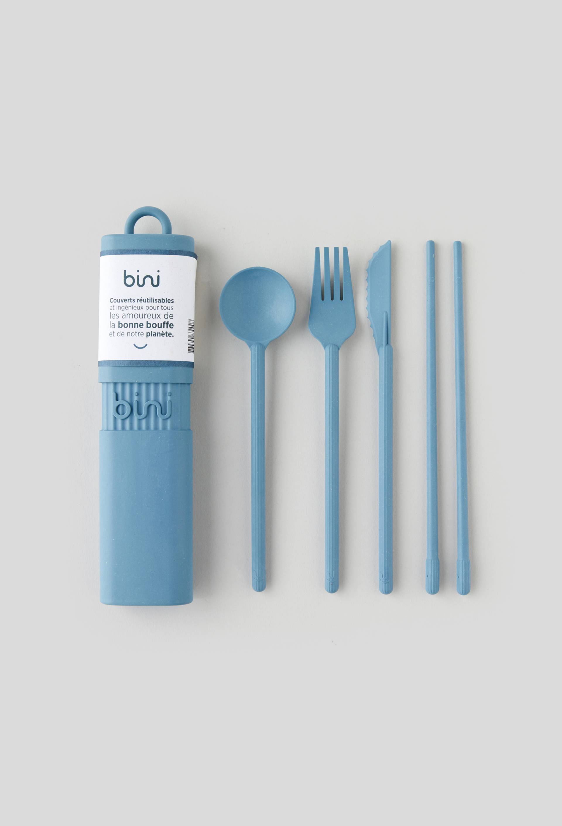 Kit de couverts nomade, Bleu clair, large image number 0
