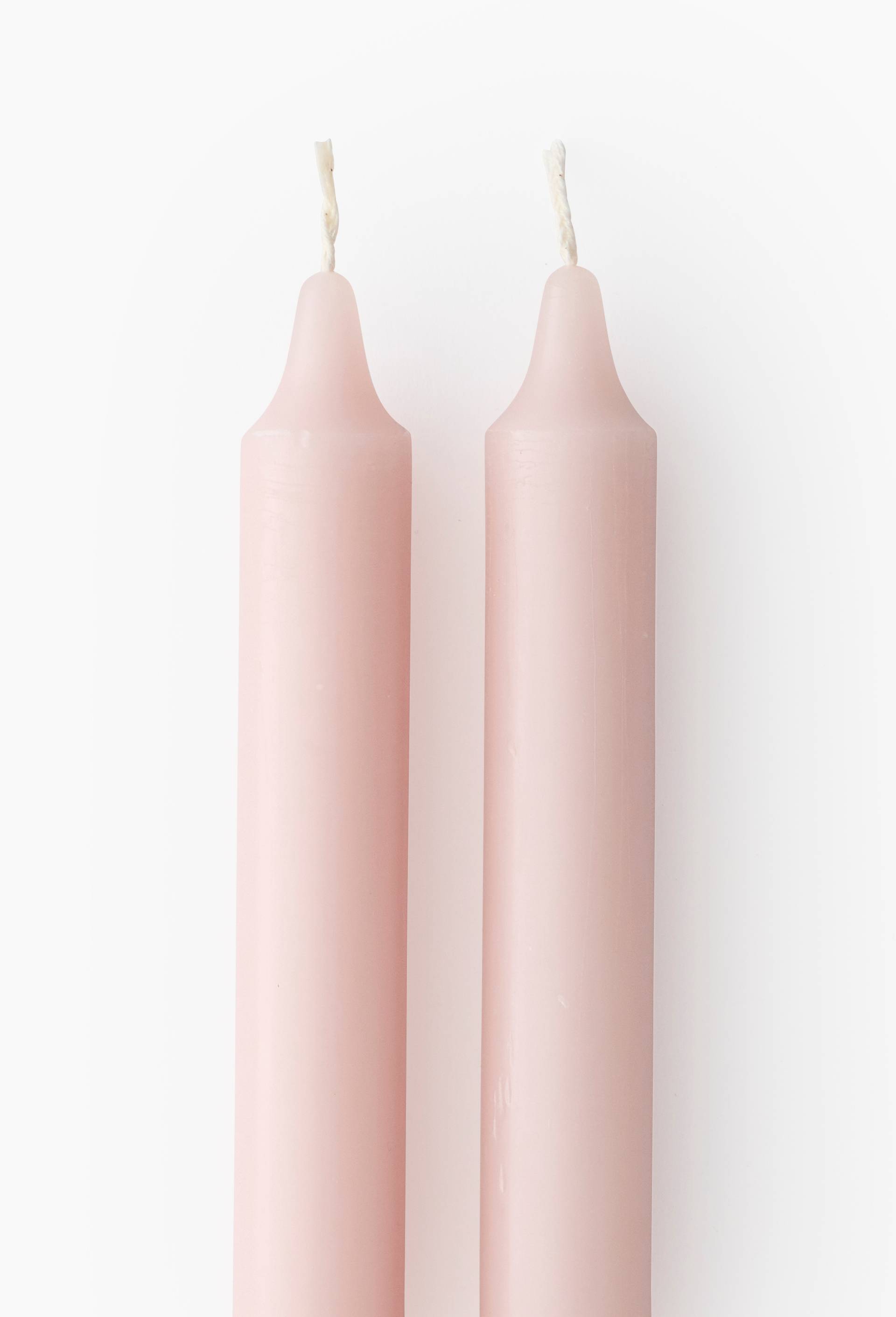 Lot de 2 bougies droites, 2,1x20cm, Rose clair, large image number 1