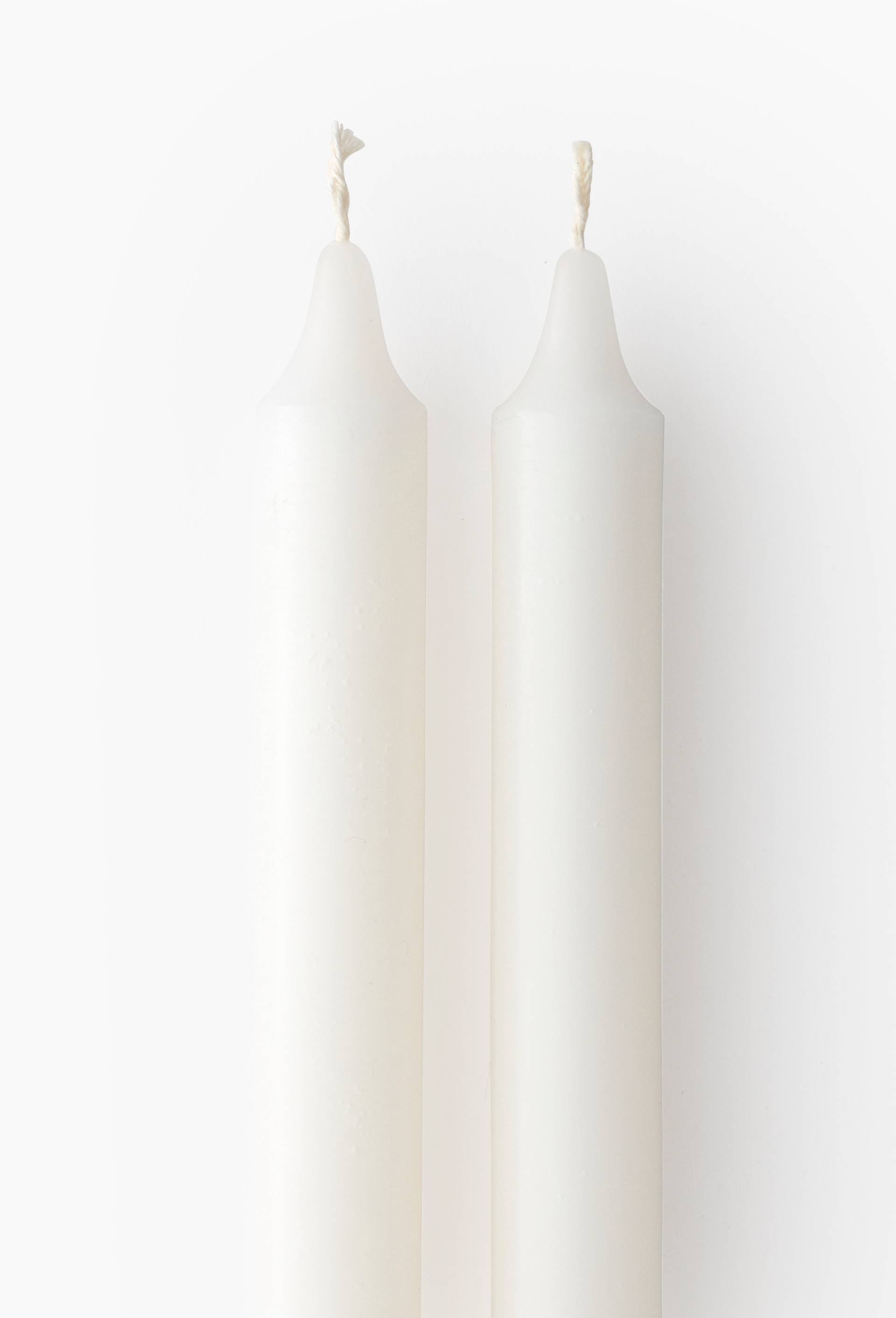 Lot de 2 bougies droites, 2,1x20cm, Blanc, large image number 1