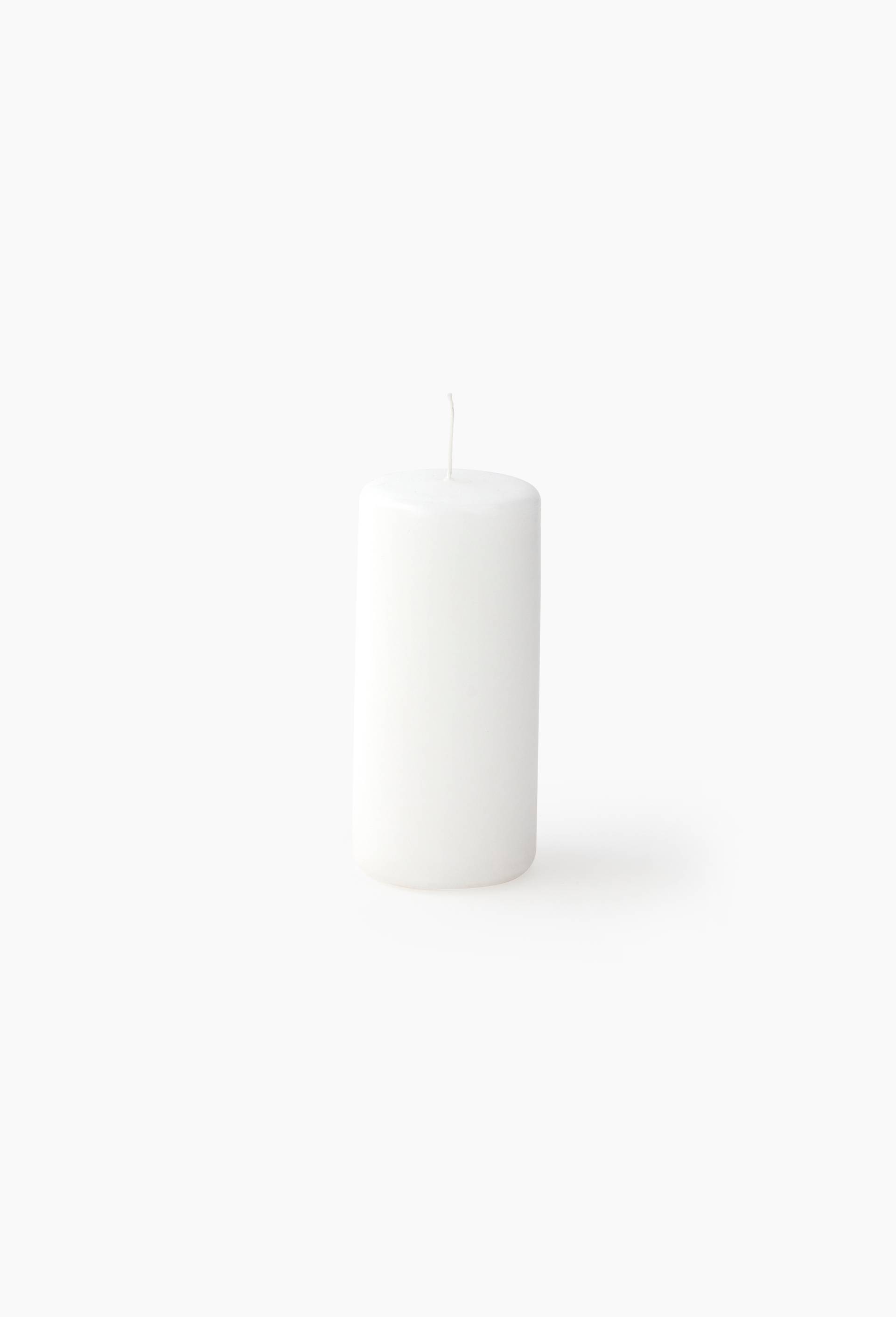Bougie non parfum&eacute;e, 6x13cm, Blanc, large image number 0