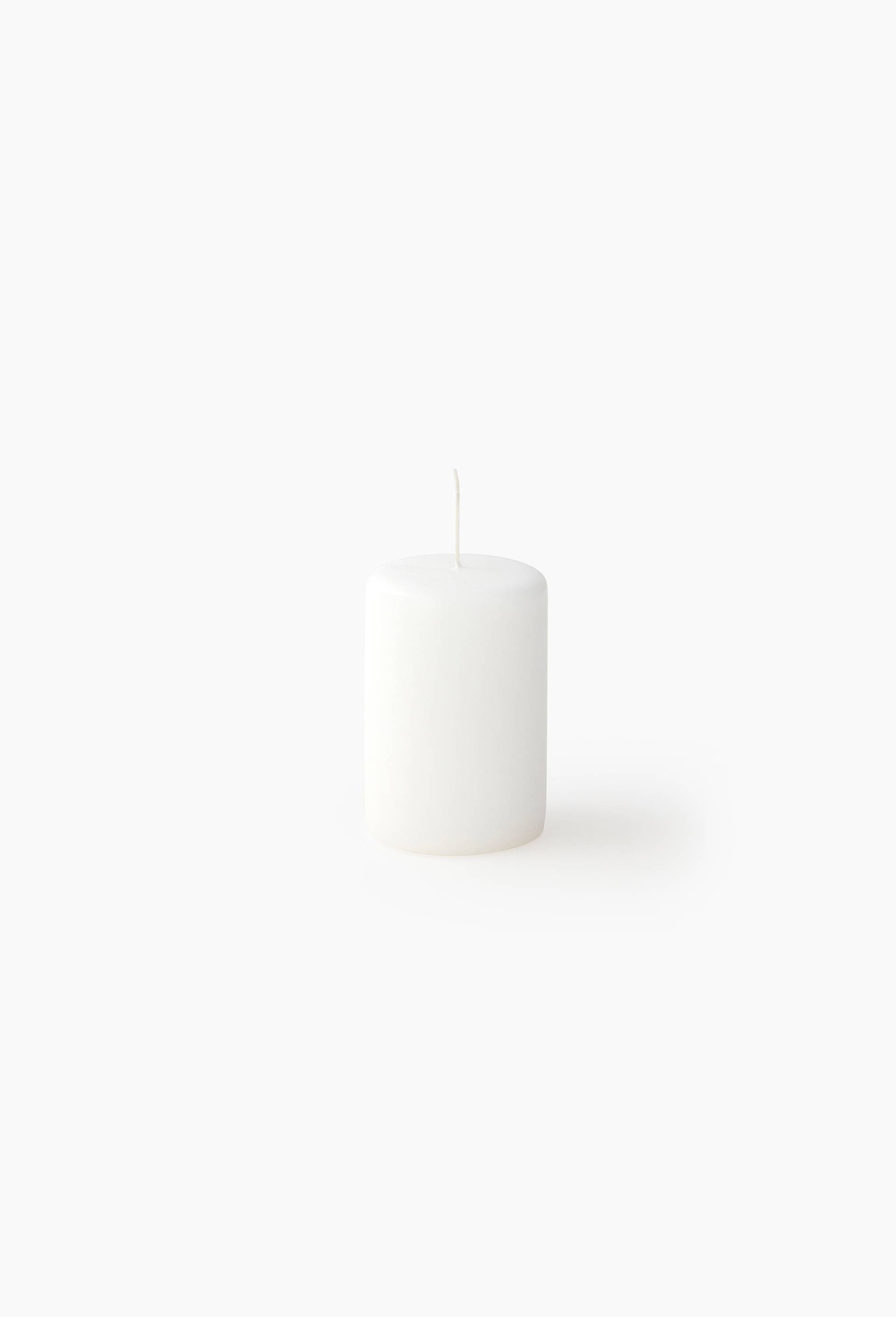 Bougie fumeur non parfum&eacute;e, 6x9cm, Blanc, large image number 0