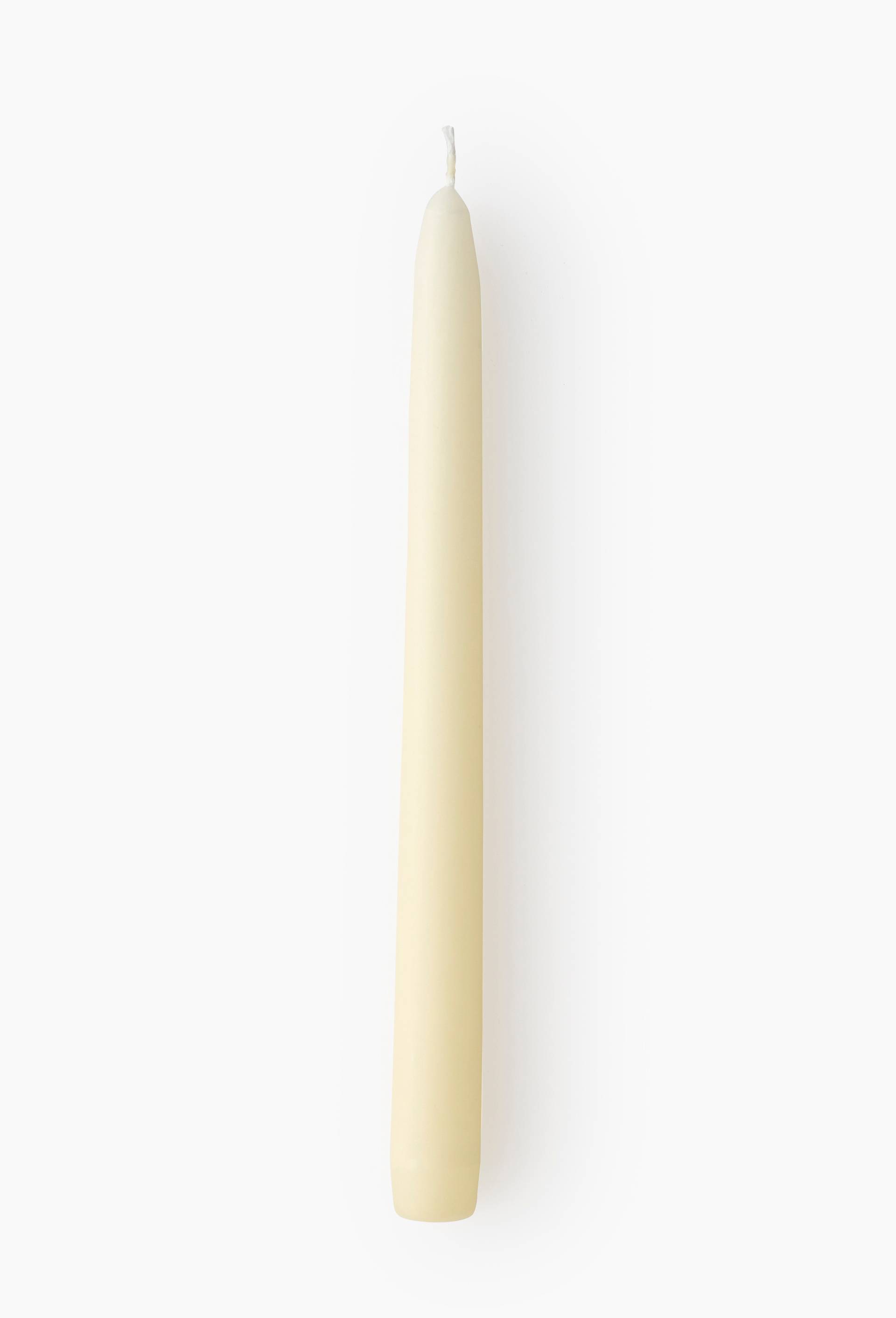 Bougie non parfum&eacute;e, flambeau de forme conique, 2,2x25cm, Blanc, large image number 0