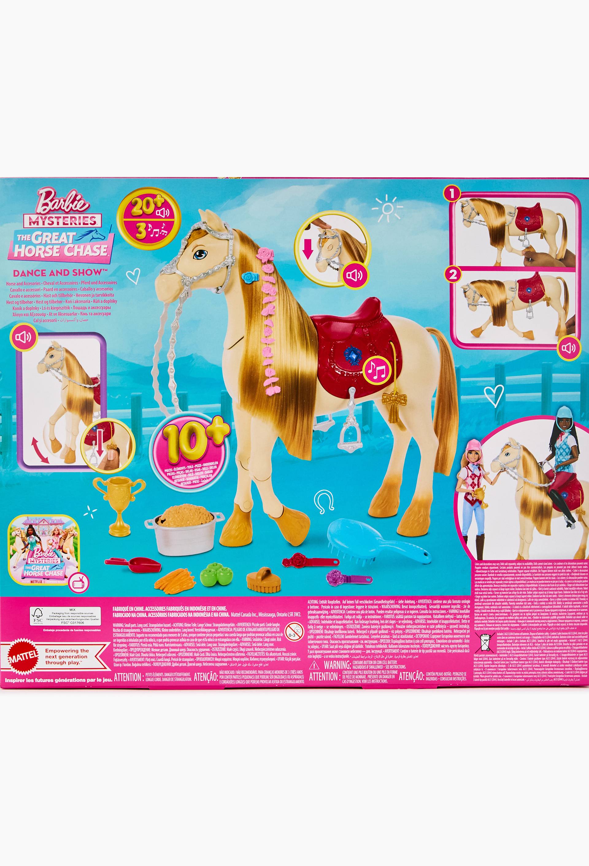 Barbie - Cheval à fonctions, Multicolore, large image number 1